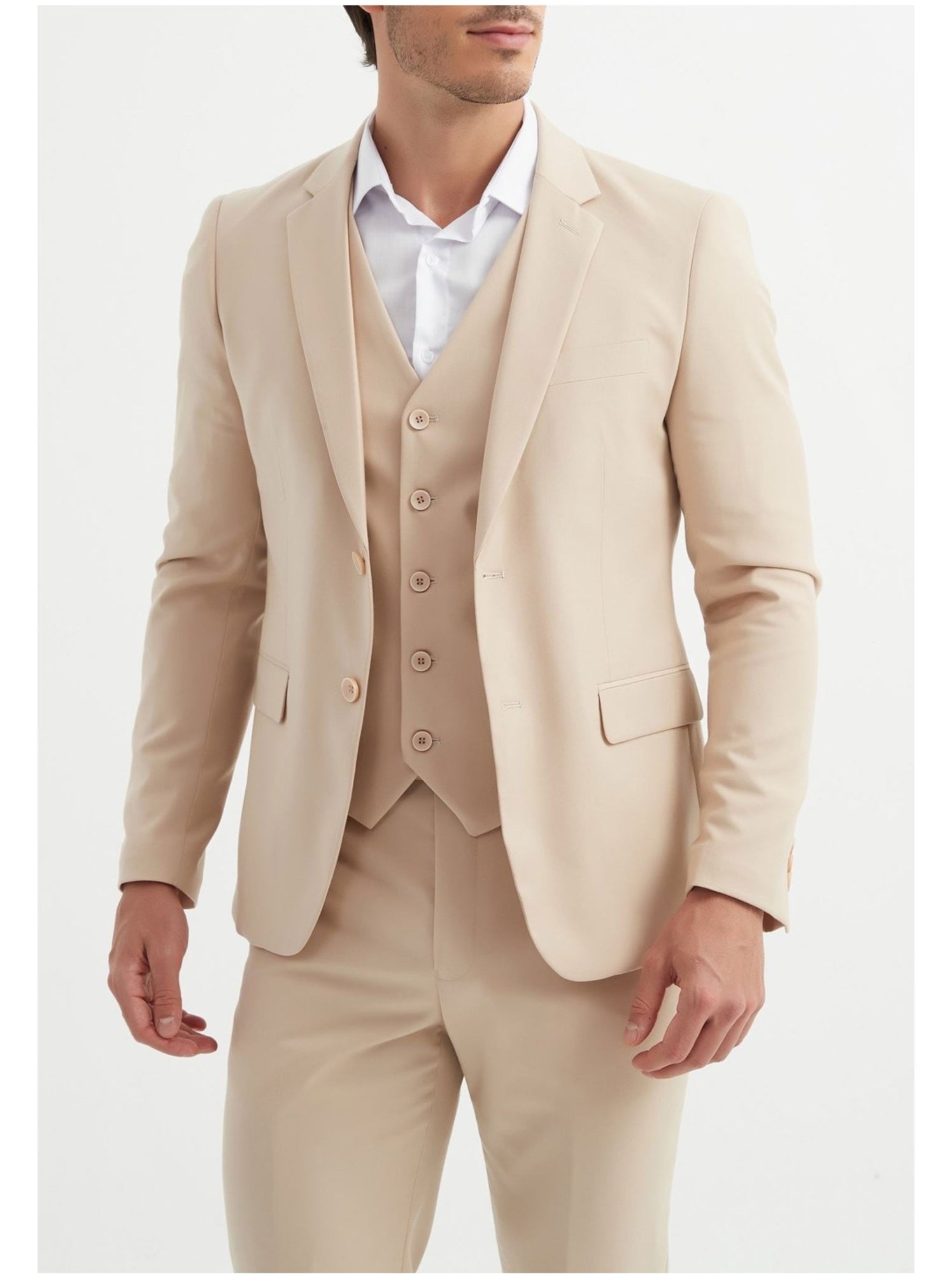 Ensemble costume 3 pièces kebello - Beige