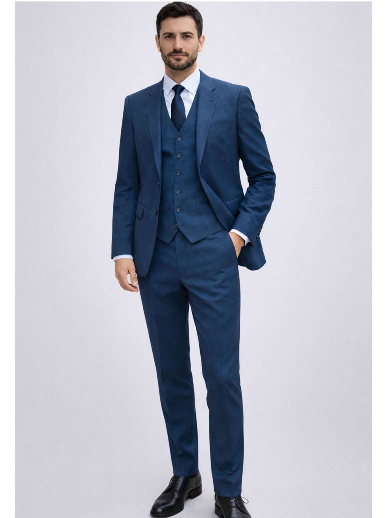 Ensemble costume 3 pièces kebello - Bleu canard