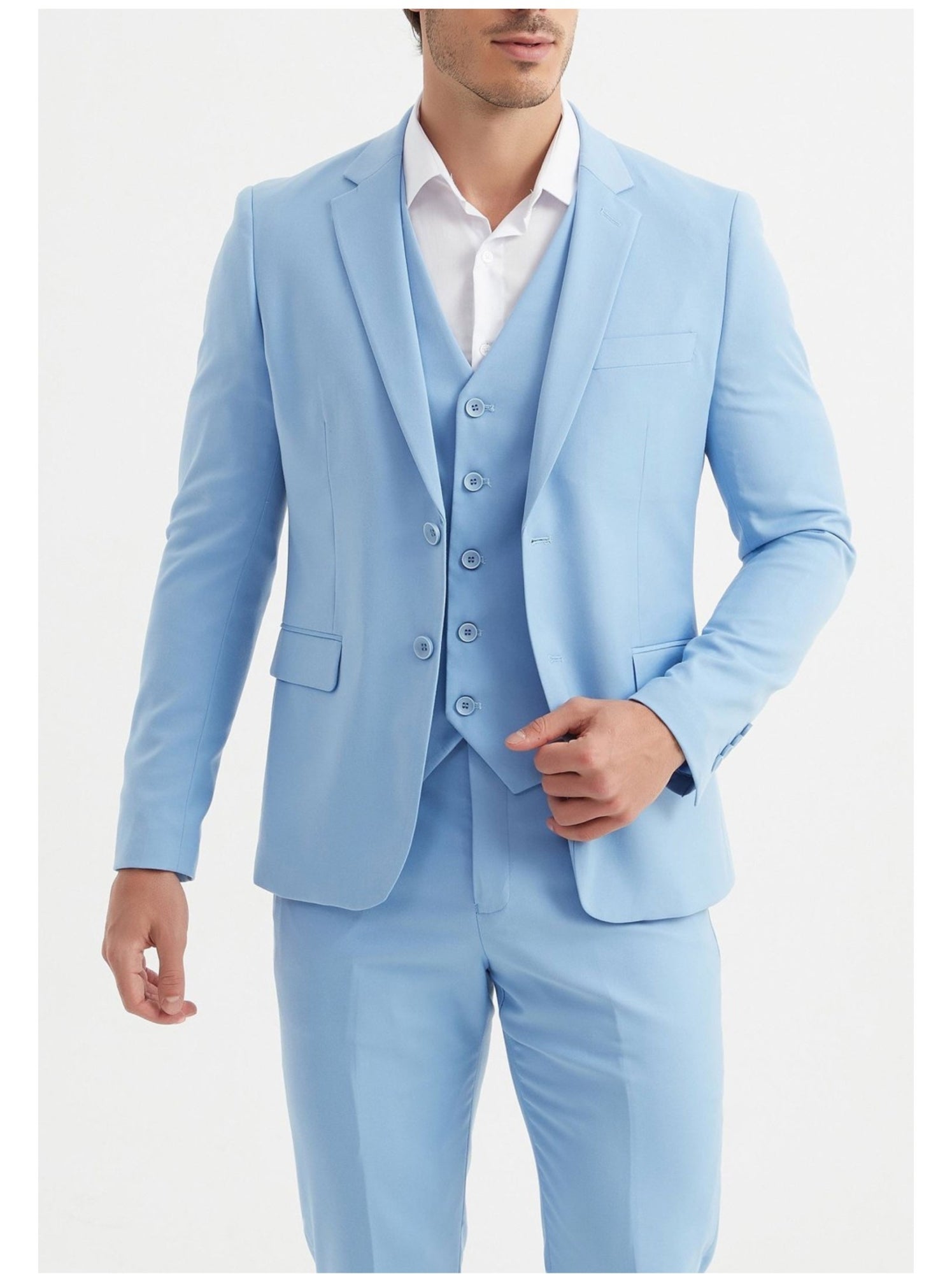 Ensemble costume 3 pièces kebello - Bleu ciel