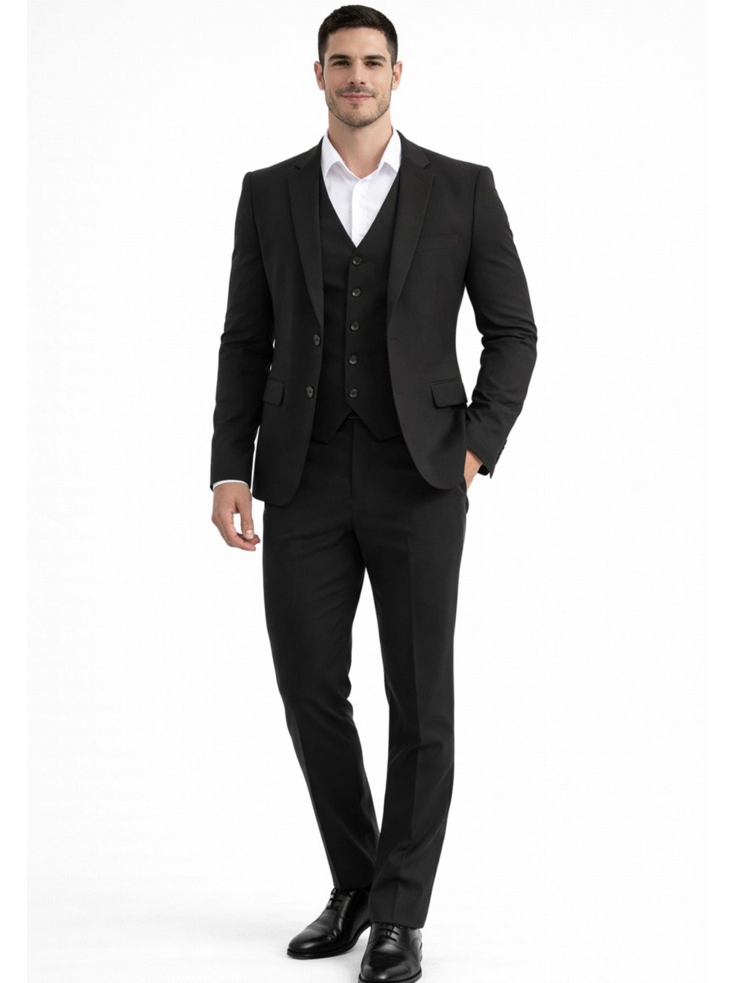 Ensemble costume 3 pièces kebello - Noir Noir