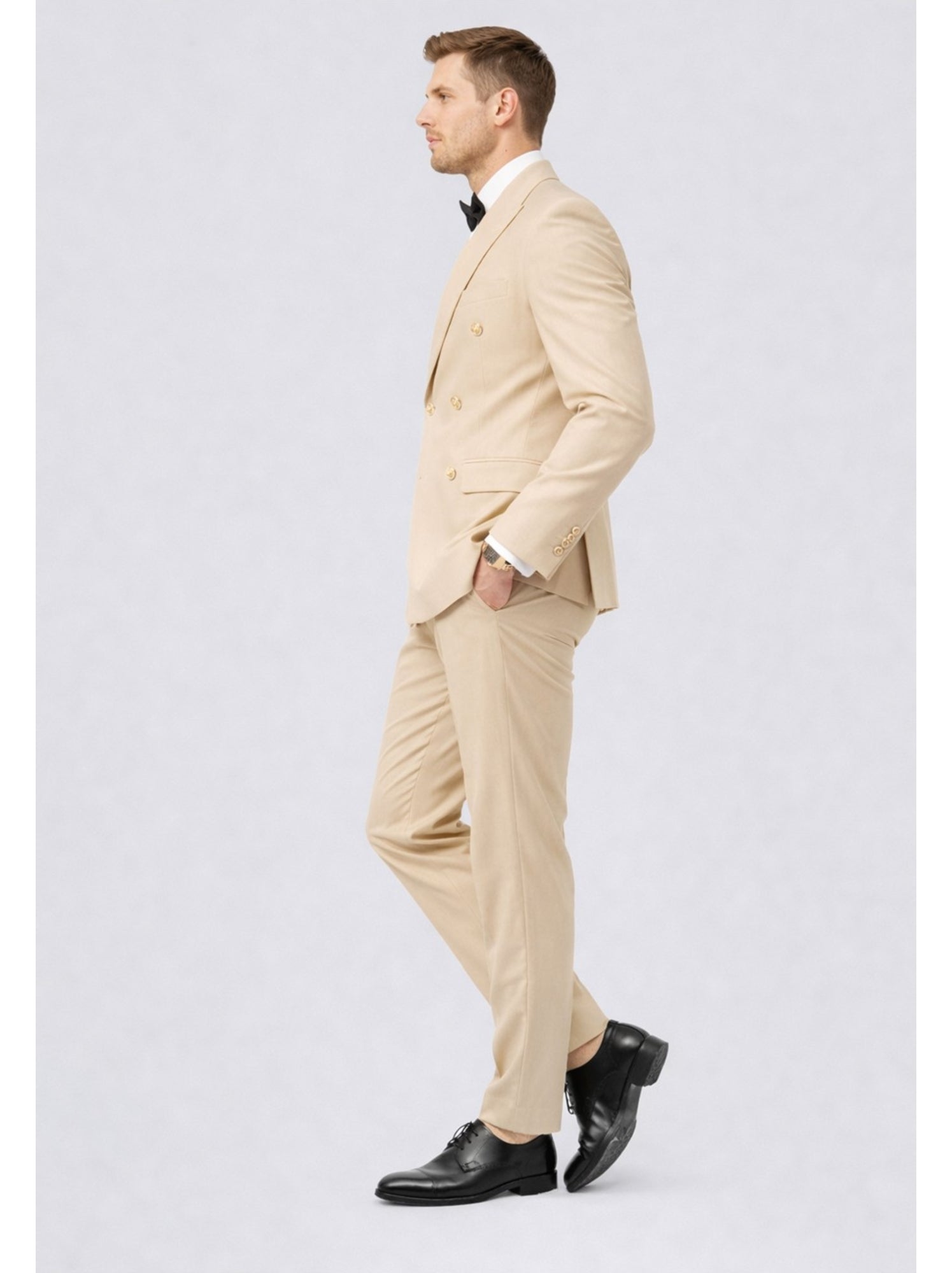 Ensemble costume croisé kebello - Beige