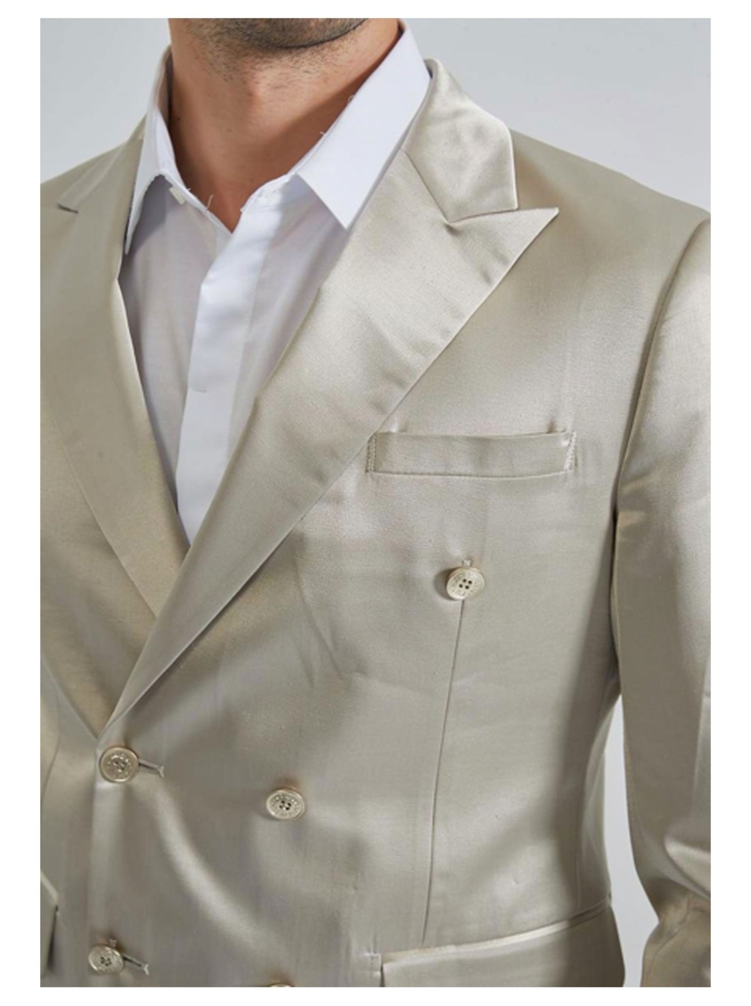 Ensemble costume croisé kebello - Beige