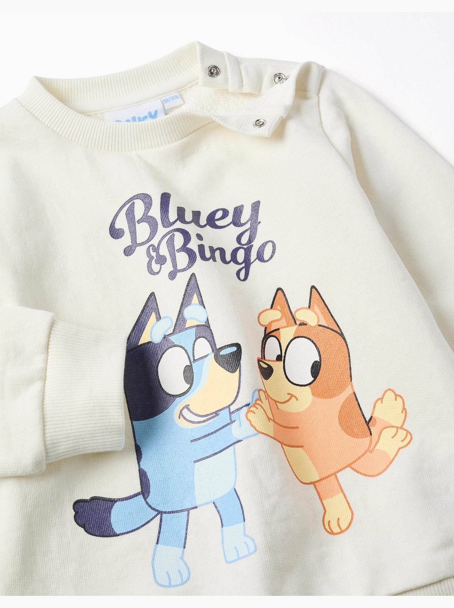 Ensemble de jogging en coton avec imprimé bluey - Bleu foncé