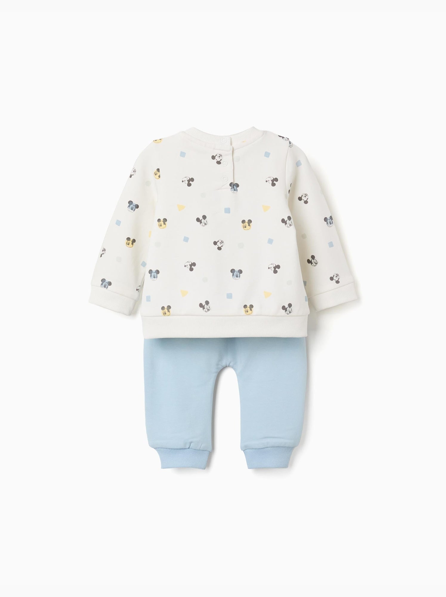 Ensemble de jogging en coton peigné avec motif mickey - Bleu clair