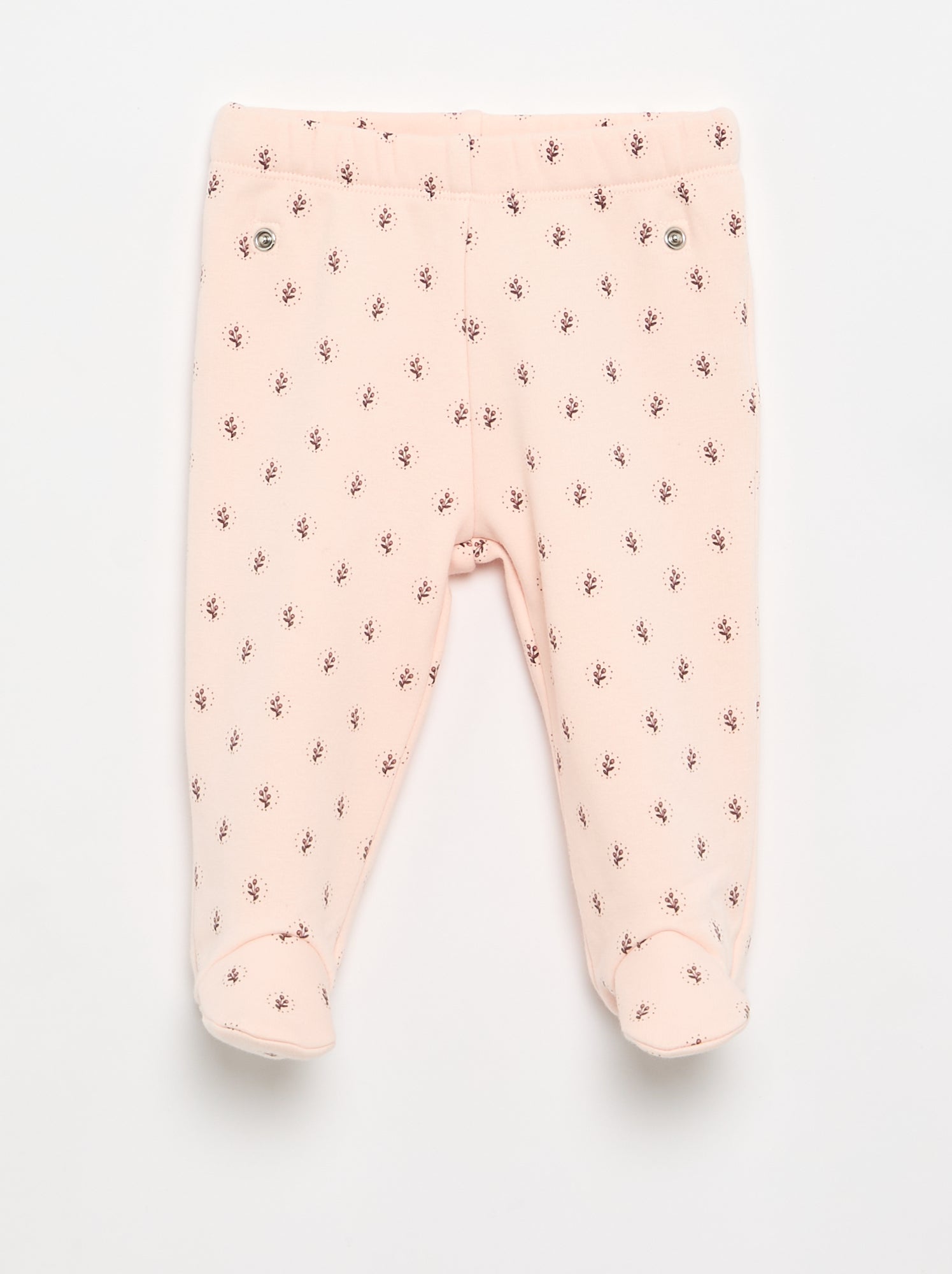 Ensemble de pyjama 2 pièces avec pieds - 2 pièces - Rose