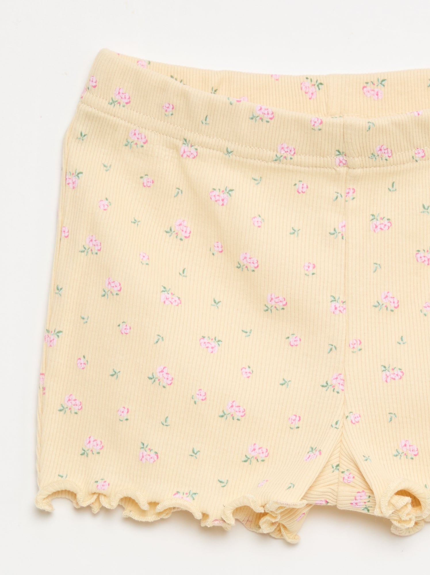 Ensemble de pyjama court t-shirt + short - 2 pièces - Beige