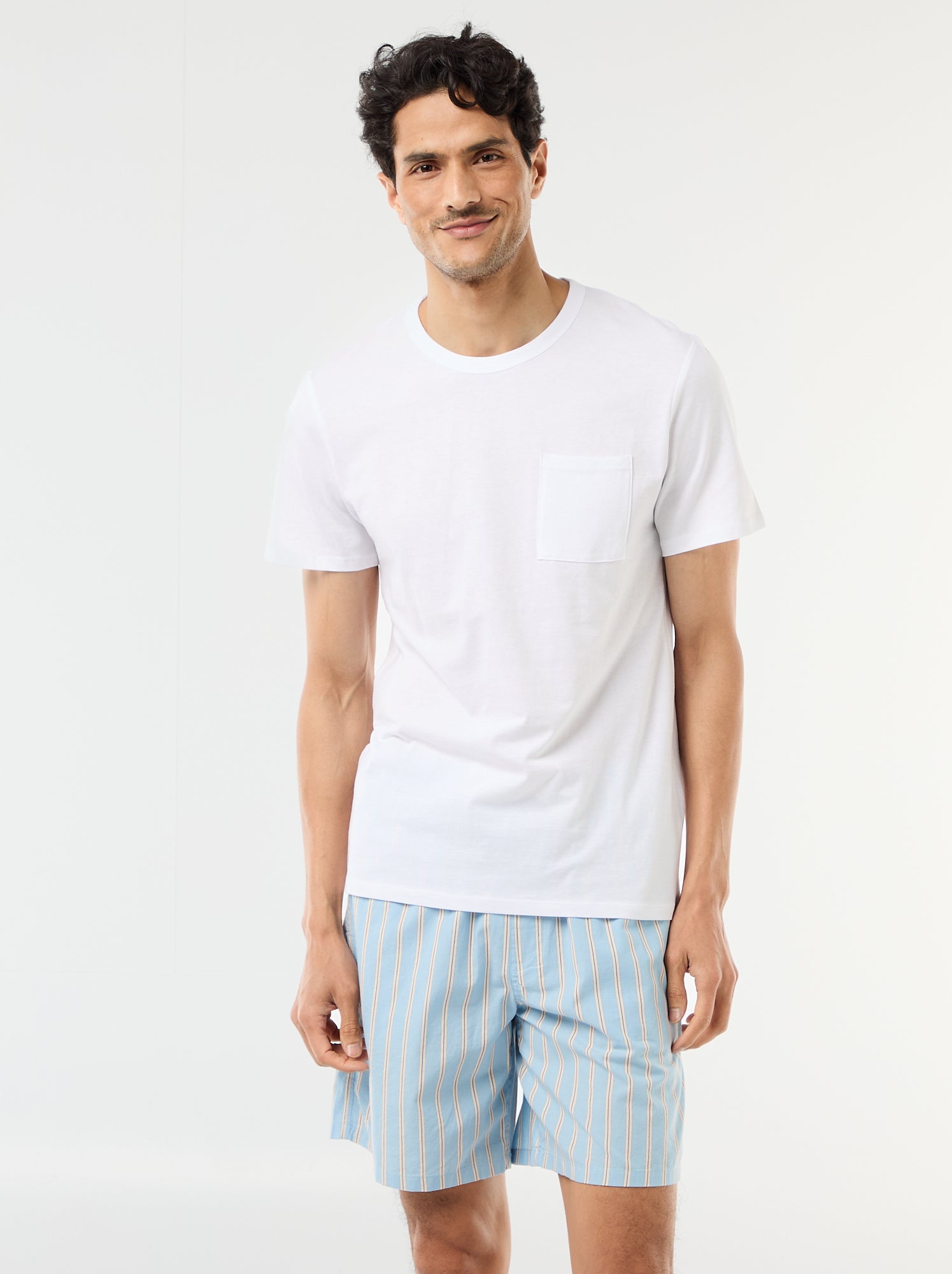 Ensemble de pyjama court t-shirt + short - 2 pièces - Bleu