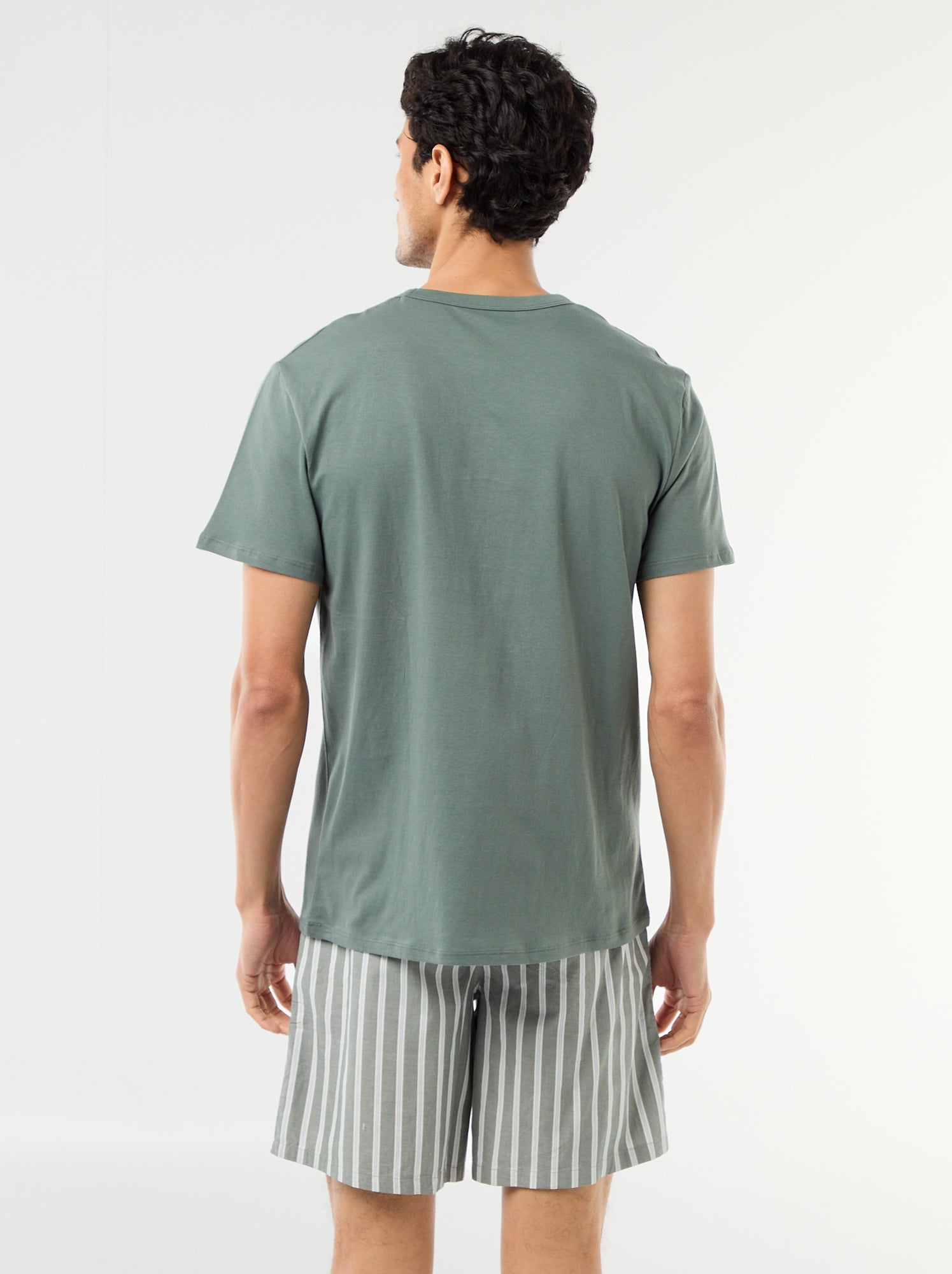 Ensemble de pyjama court t-shirt + short - 2 pièces - Vert