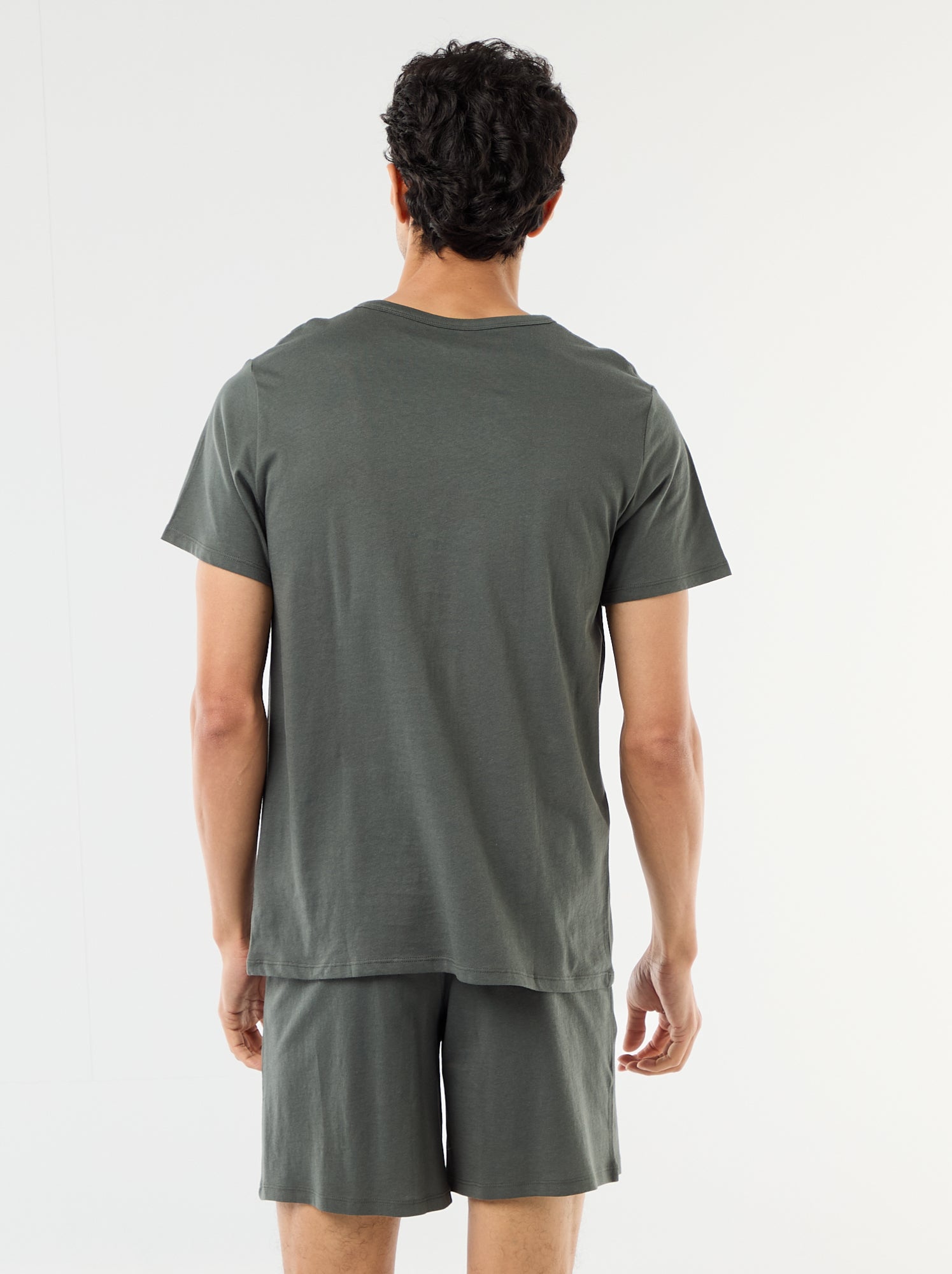 Ensemble de pyjama court t-shirt + short - 2 pièces - Vert