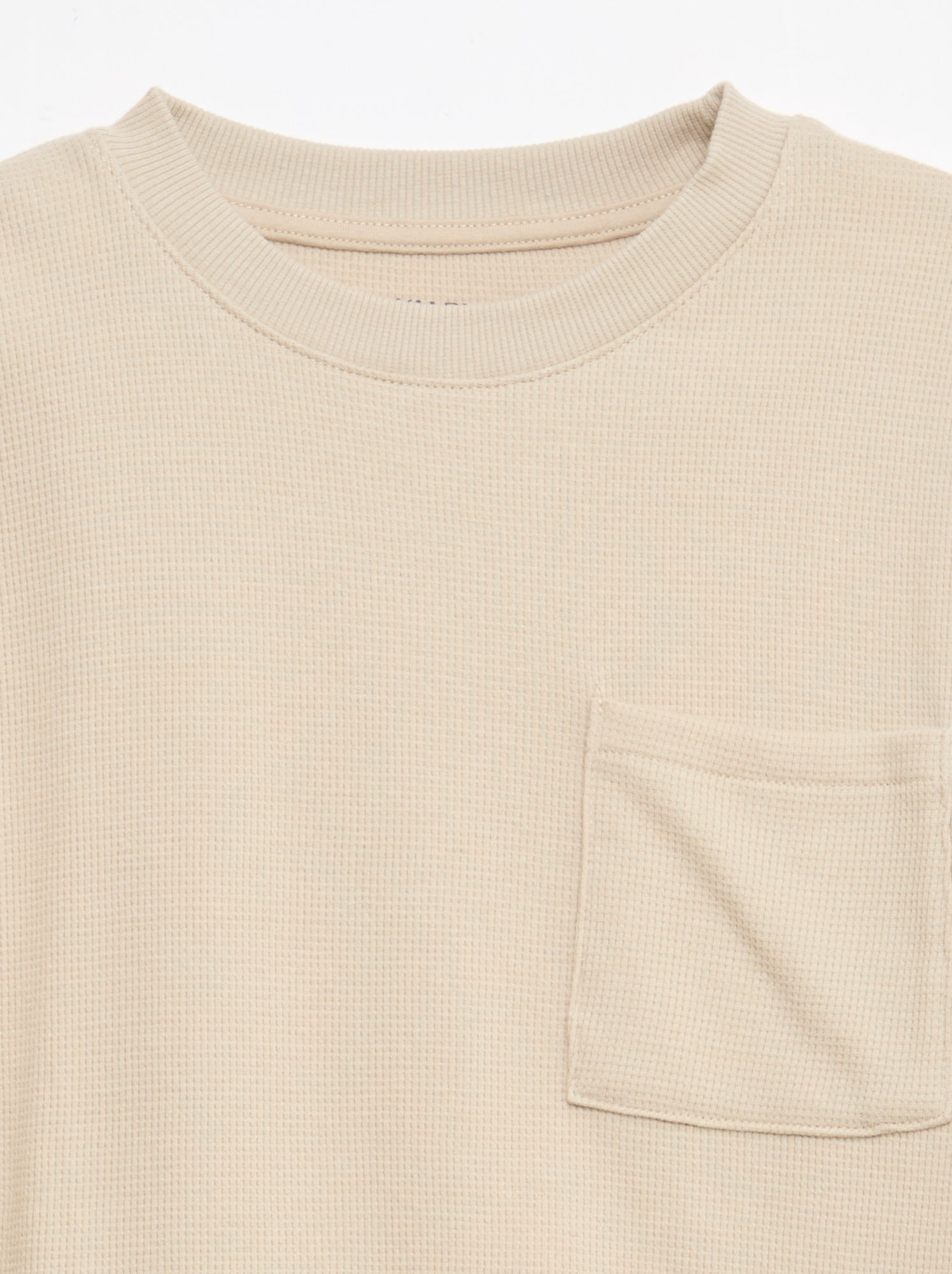 Ensemble de pyjama en coton uni - Beige