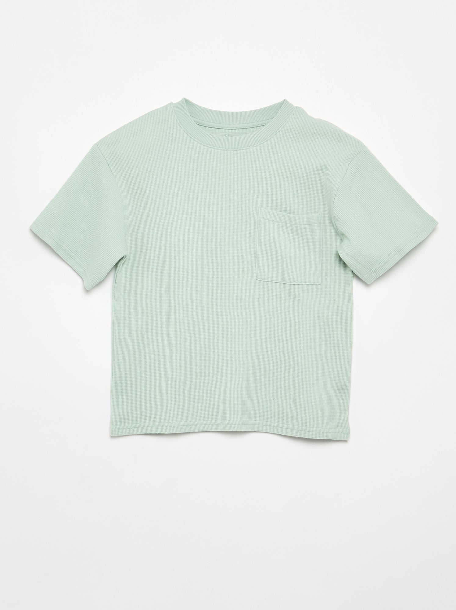 Ensemble de pyjama en coton uni - Bleu (EXK50_6)