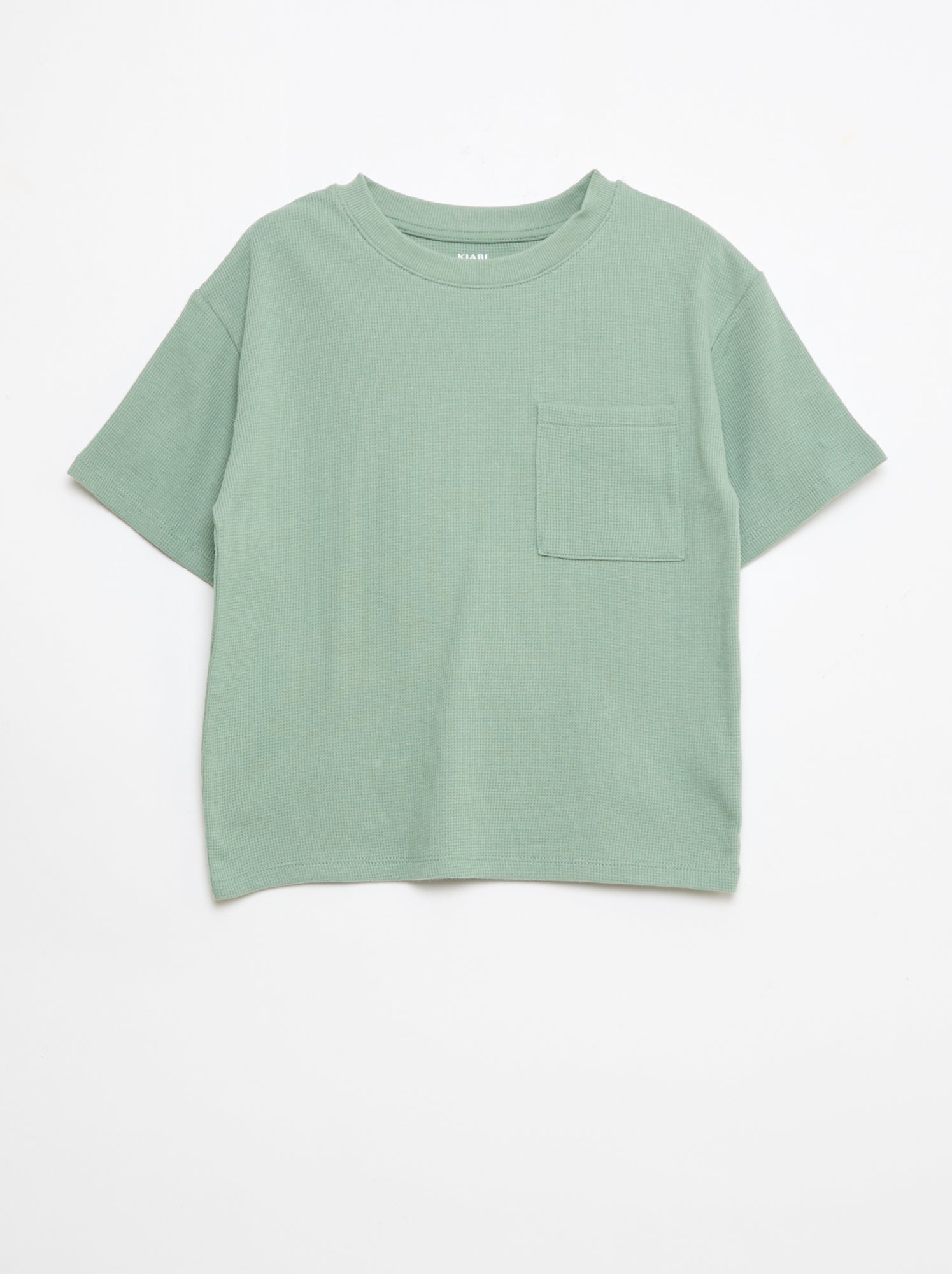 Ensemble de pyjama en coton uni - Vert (EXK50_4)