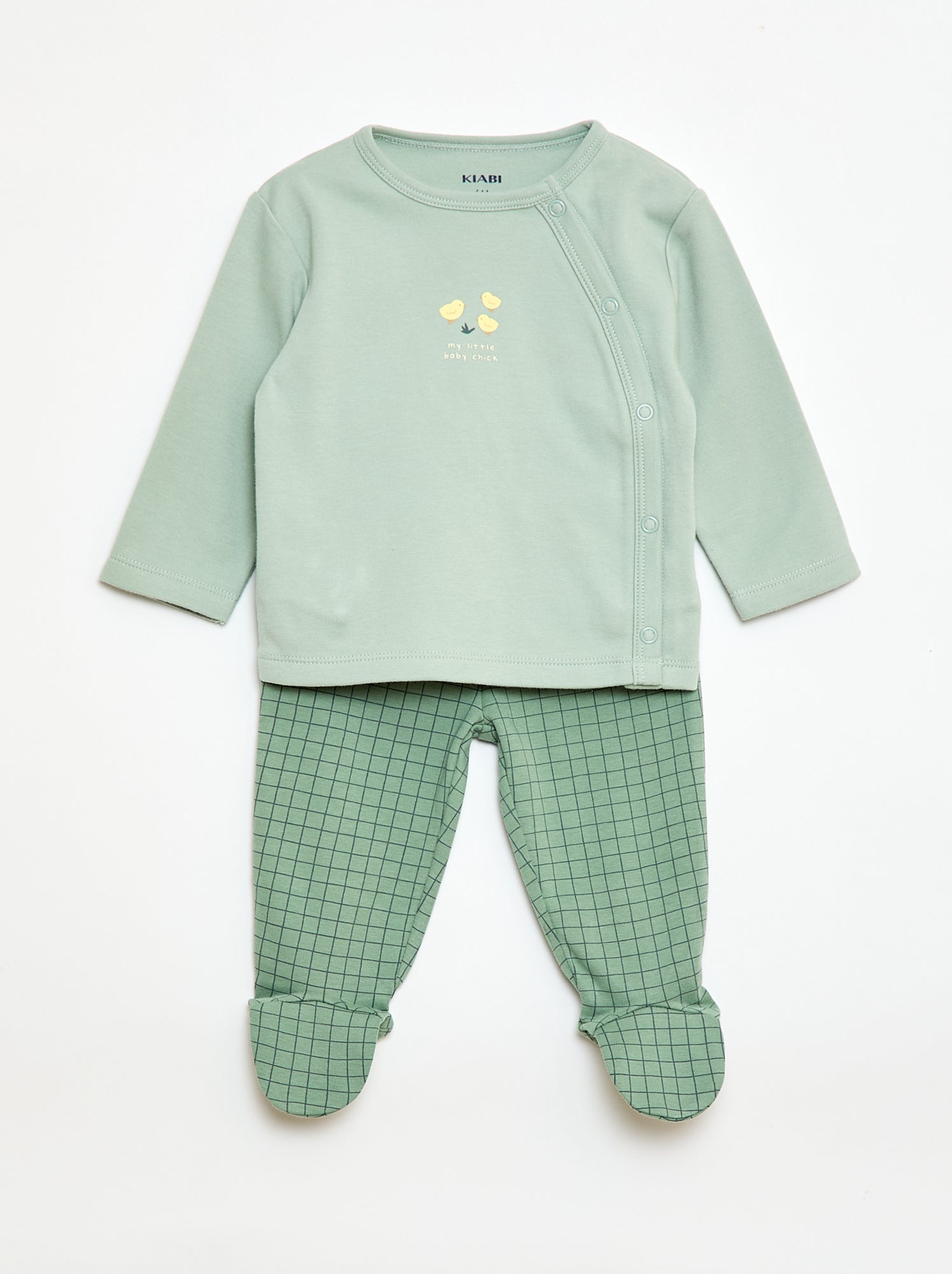 Ensemble de pyjama en molleton - 2 pièces - Vert