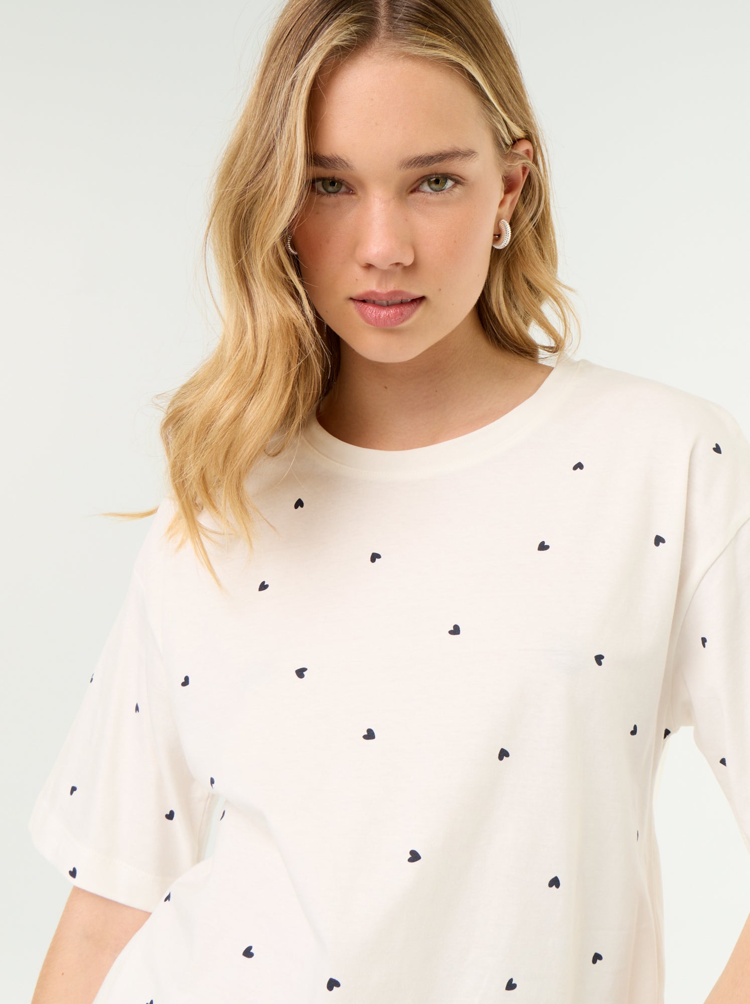 Ensemble de pyjama haut + short en jersey coton - Blanc (EXM44_8)
