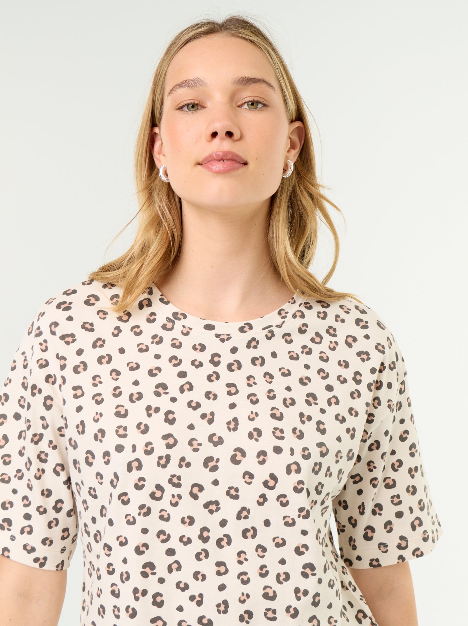 Ensemble de pyjama haut + short en jersey coton - Marron
