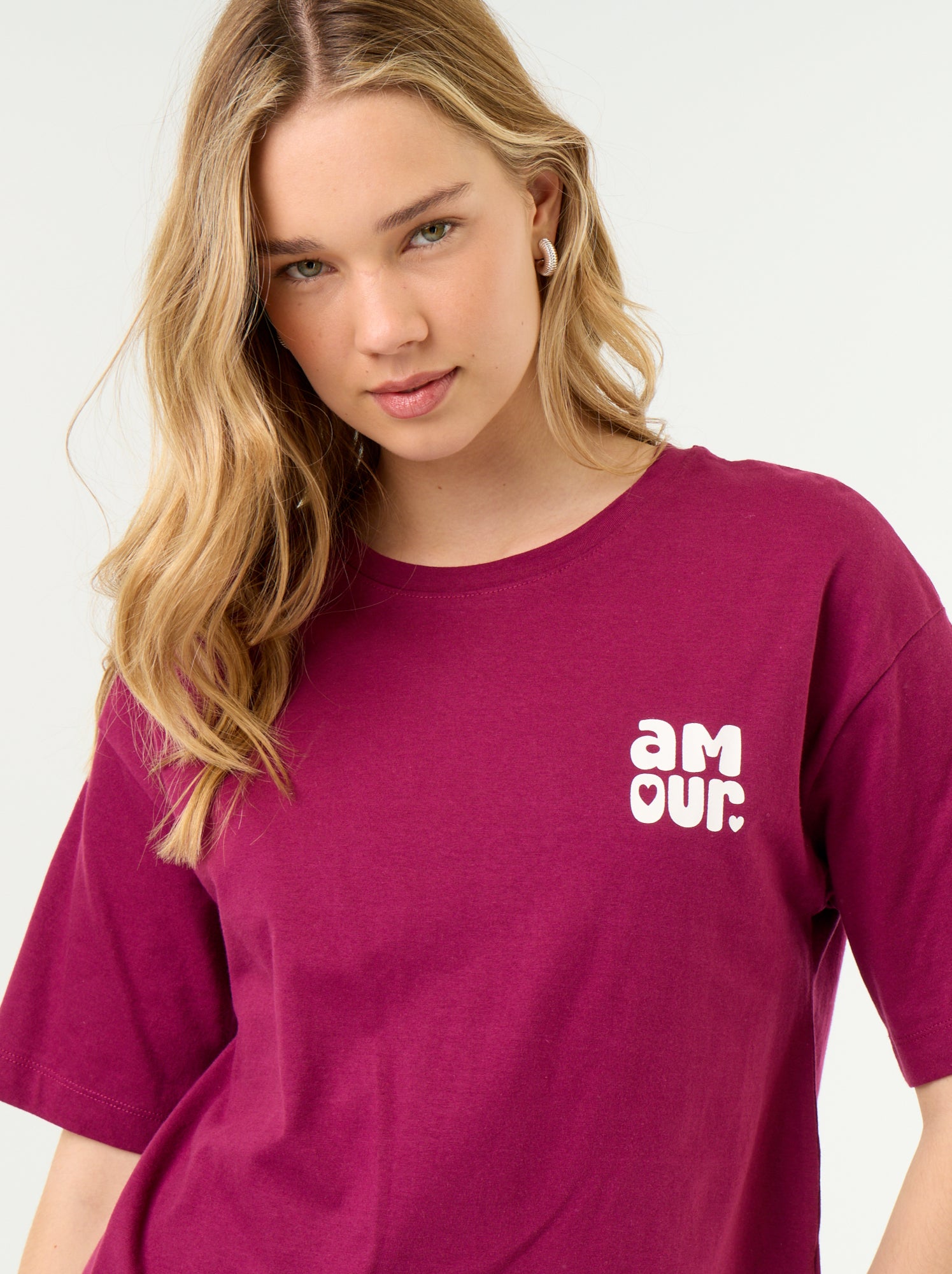 Ensemble de pyjama haut + short en jersey coton - Rouge