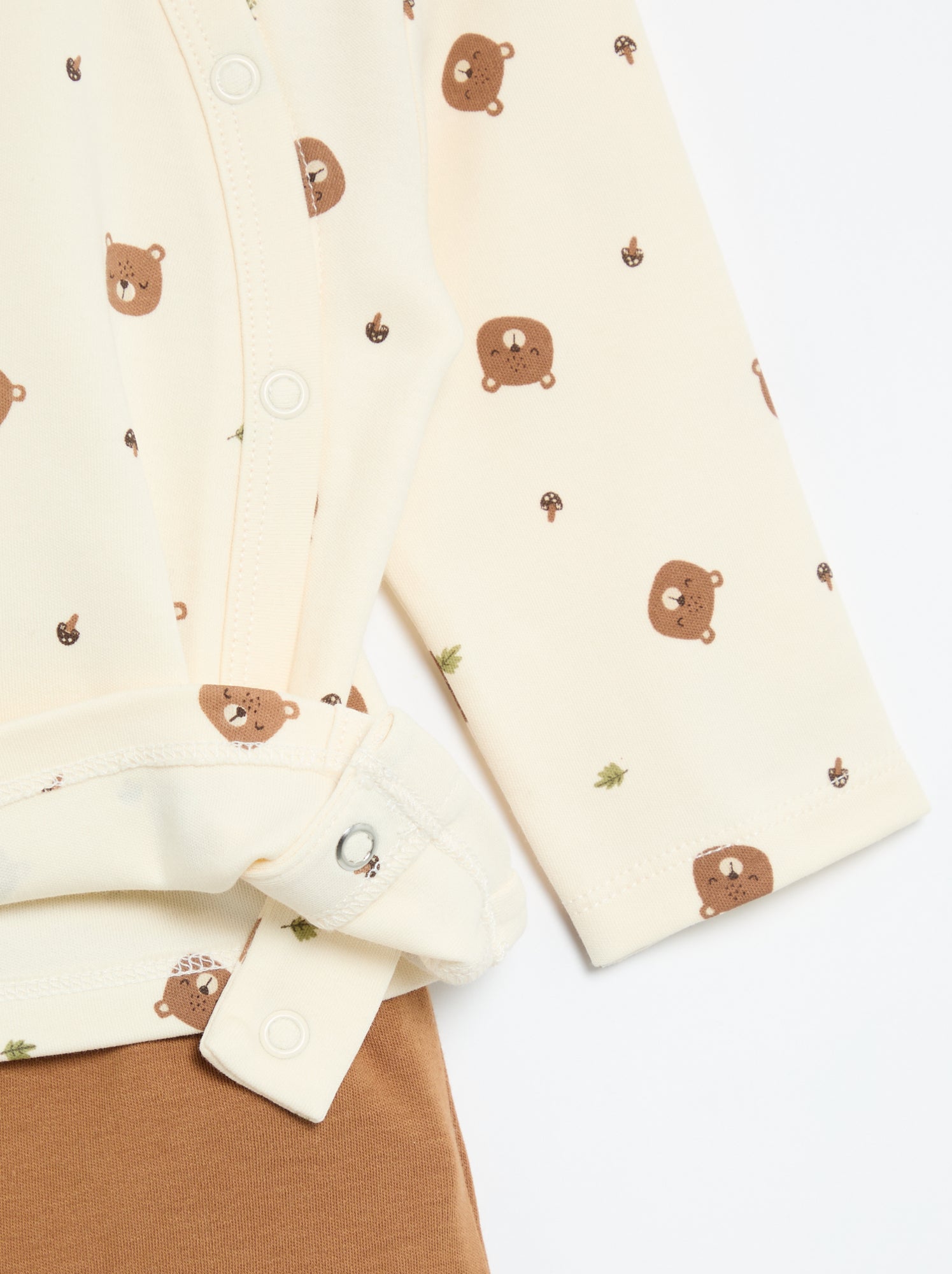 Ensemble de pyjama interlock - 2 pièces - Beige