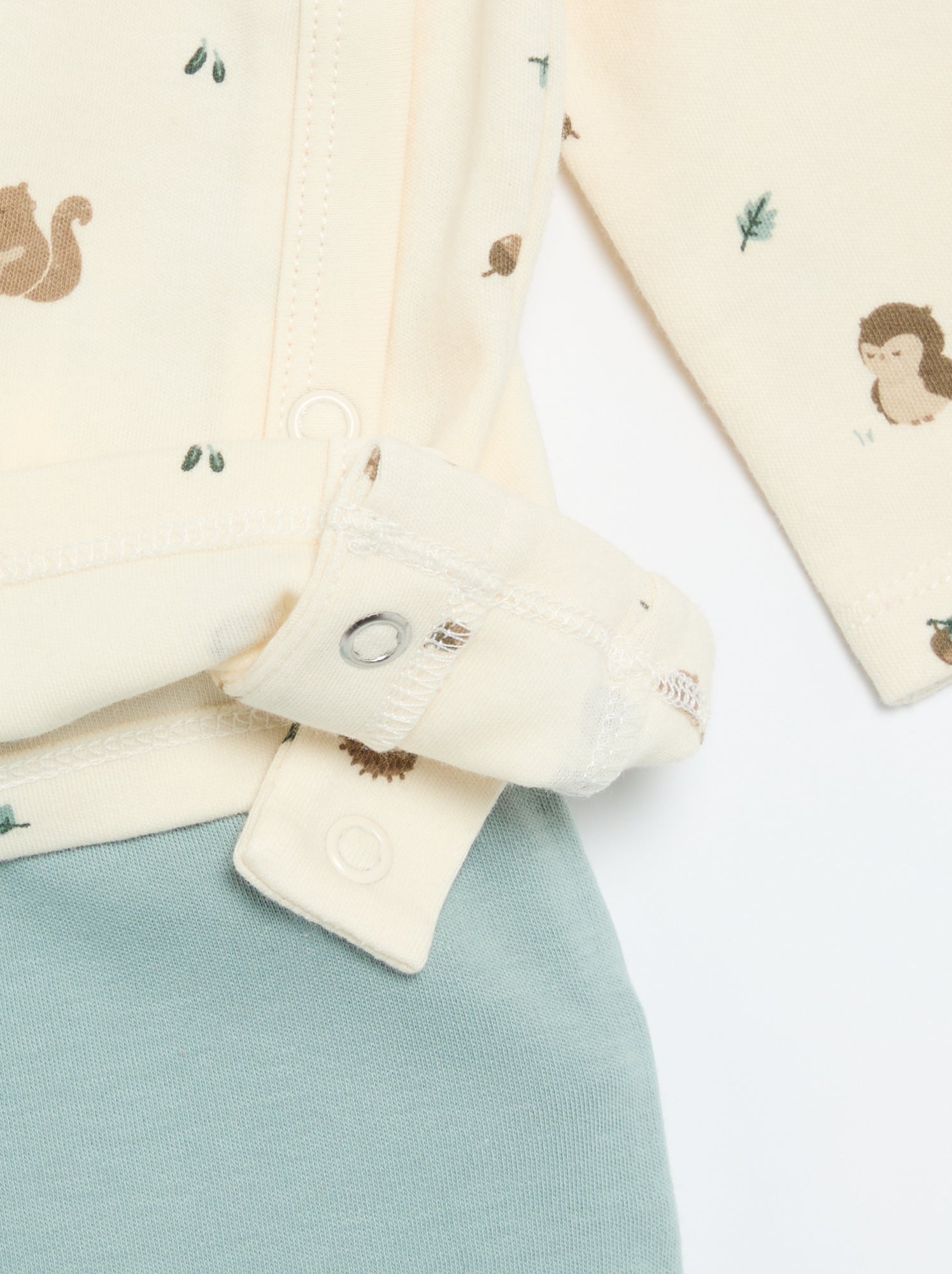 Ensemble de pyjama interlock - 2 pièces - Bleu