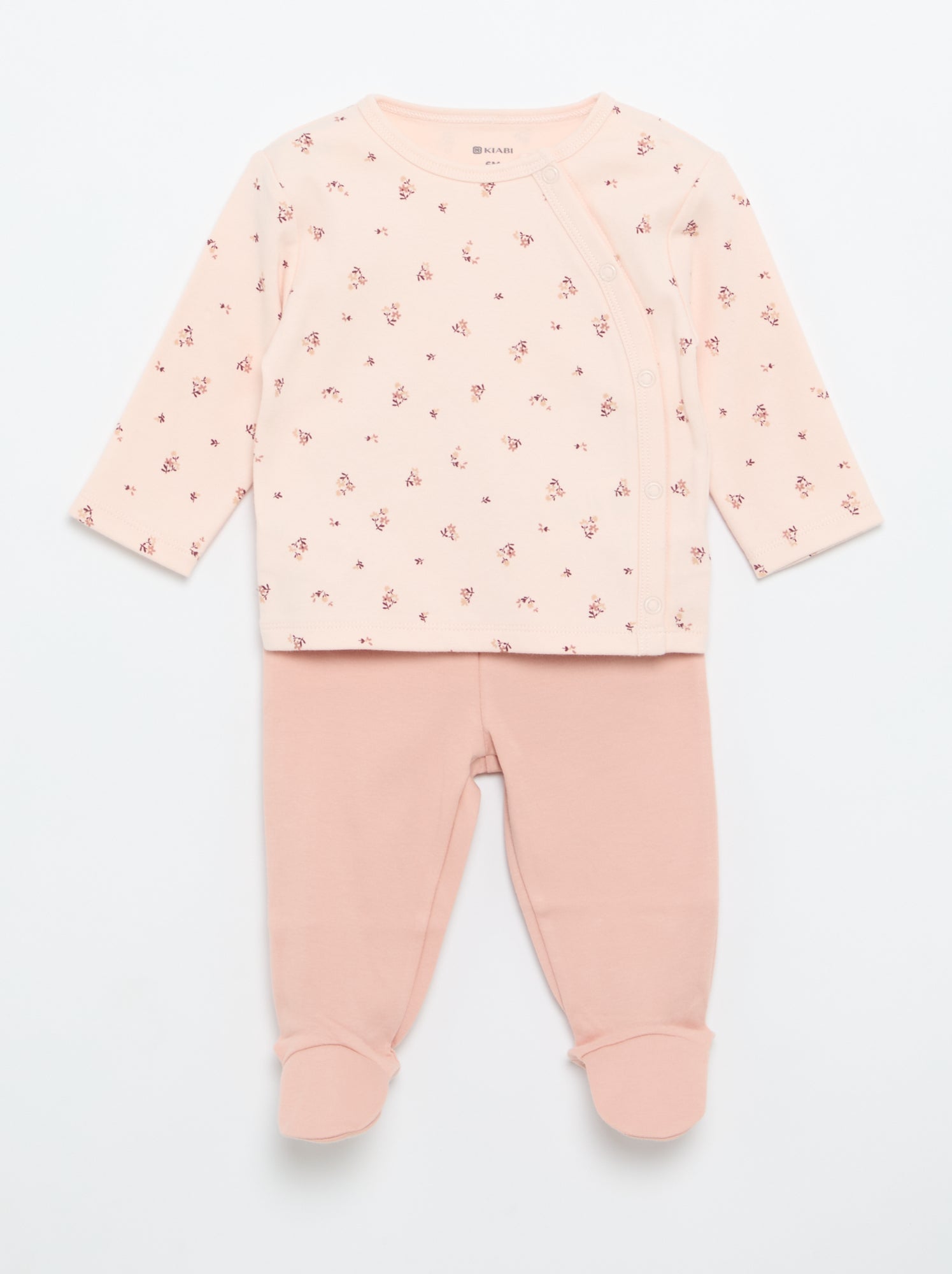 Ensemble de pyjama interlock - 2 pièces - Rose