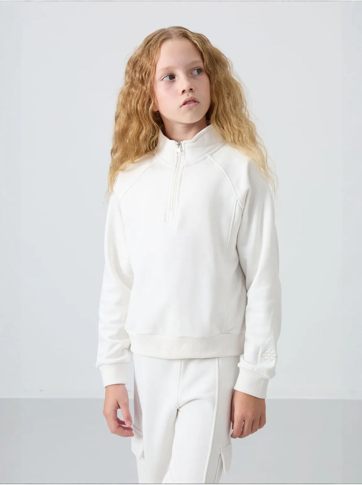 Ensemble de pyjama jeunesse en coton et polyester tommy - Blanc cassé