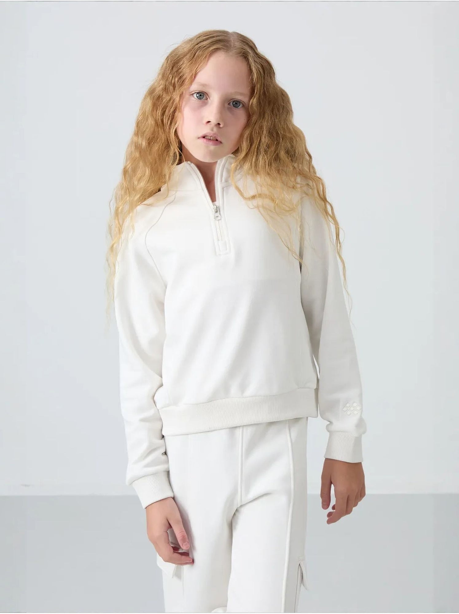 Ensemble de pyjama jeunesse en coton et polyester tommy - Blanc cassé