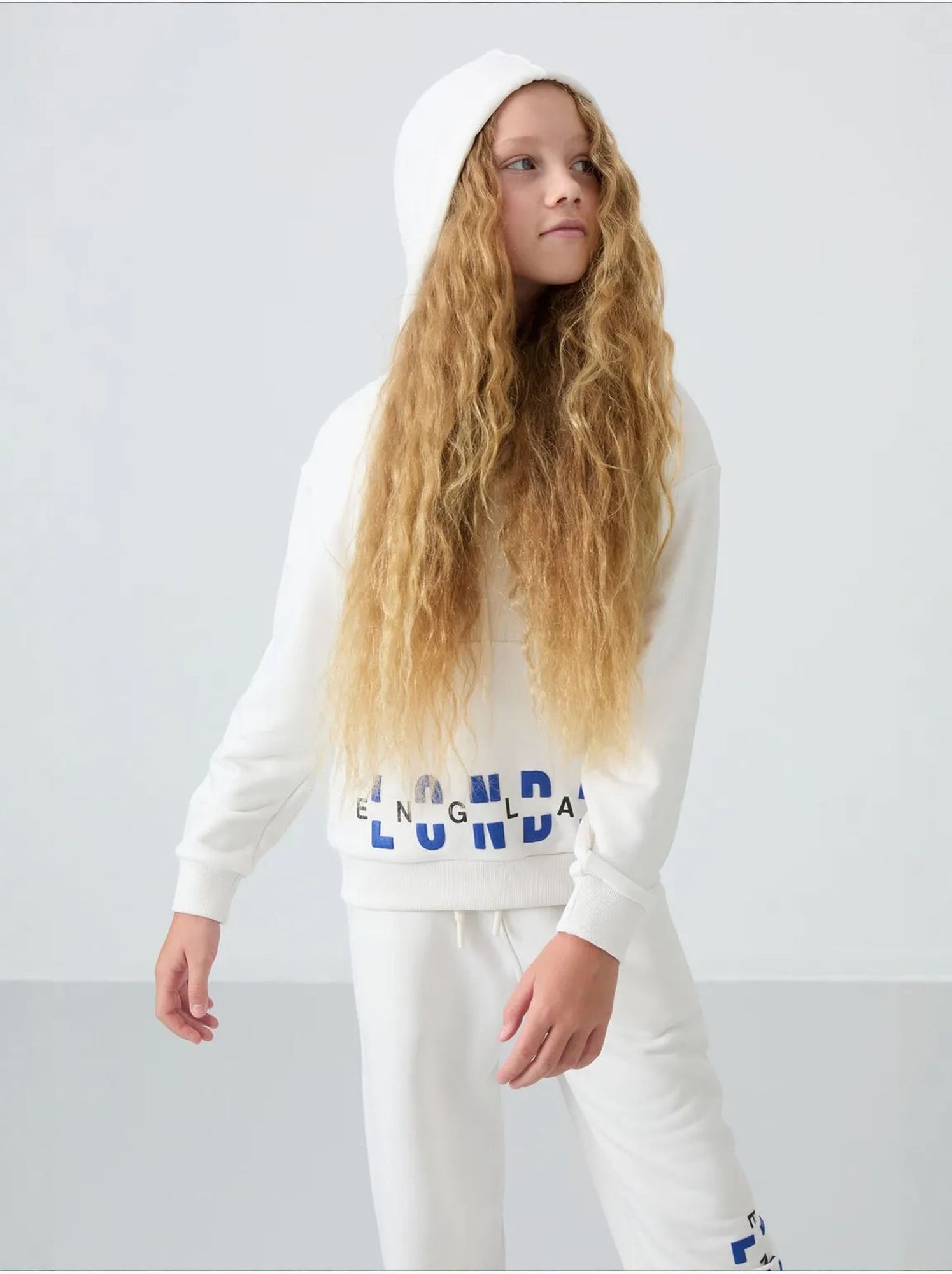 Ensemble de pyjama jeunesse en coton et polyester tommy - Blanc cassé