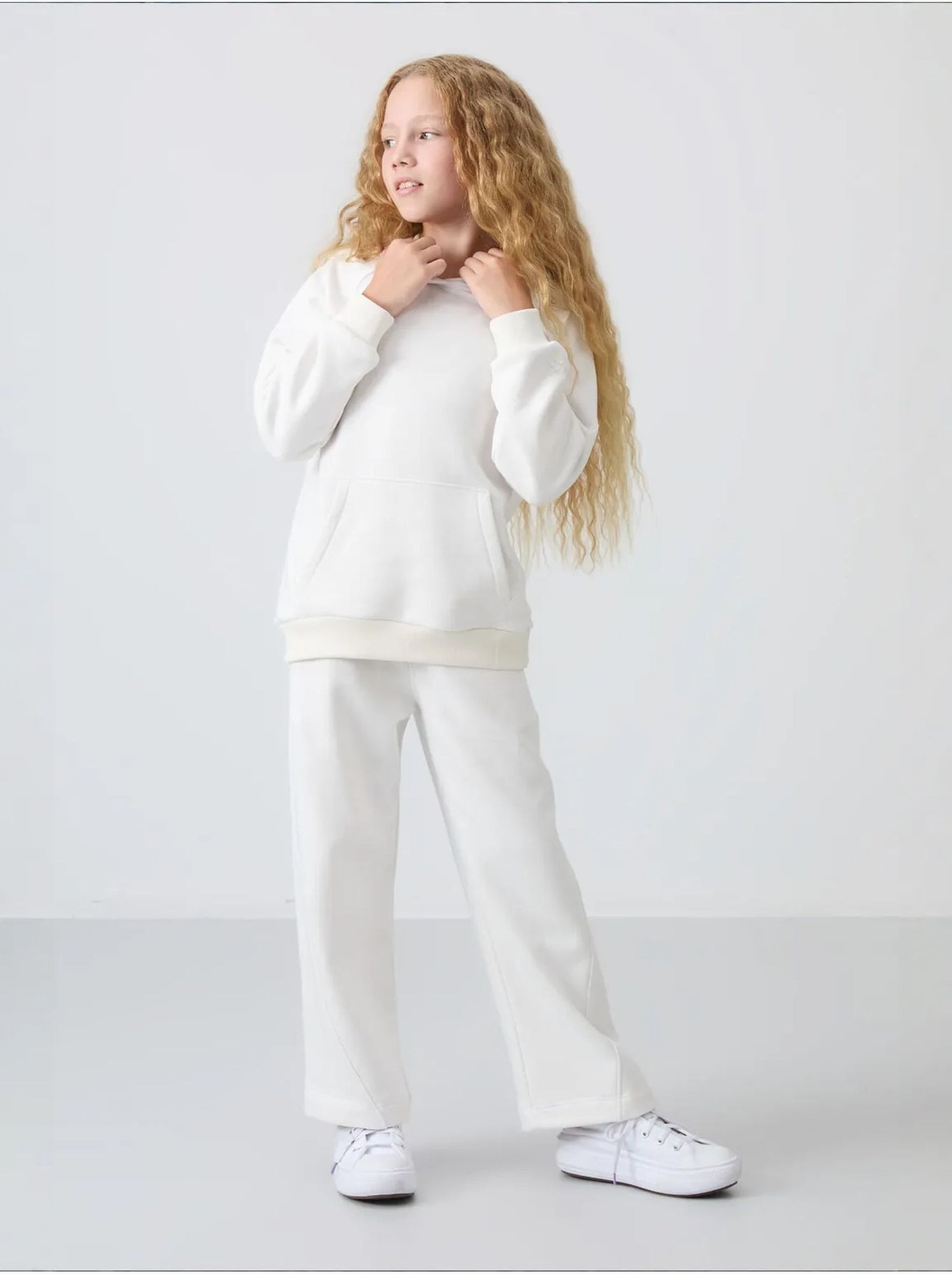 Ensemble de pyjama jeunesse en coton et polyester tommy - Blanc cassé