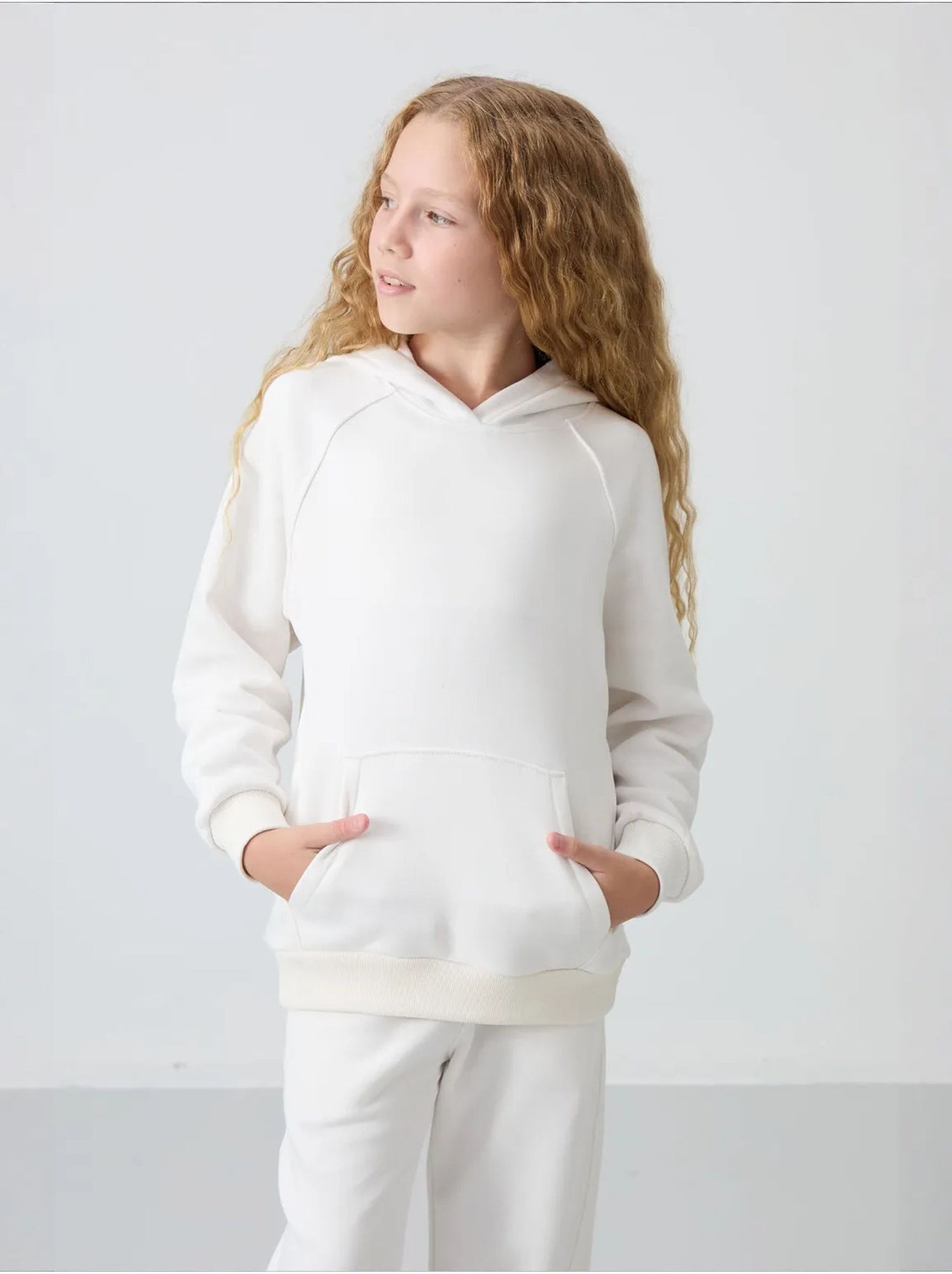 Ensemble de pyjama jeunesse en coton et polyester tommy - Blanc cassé