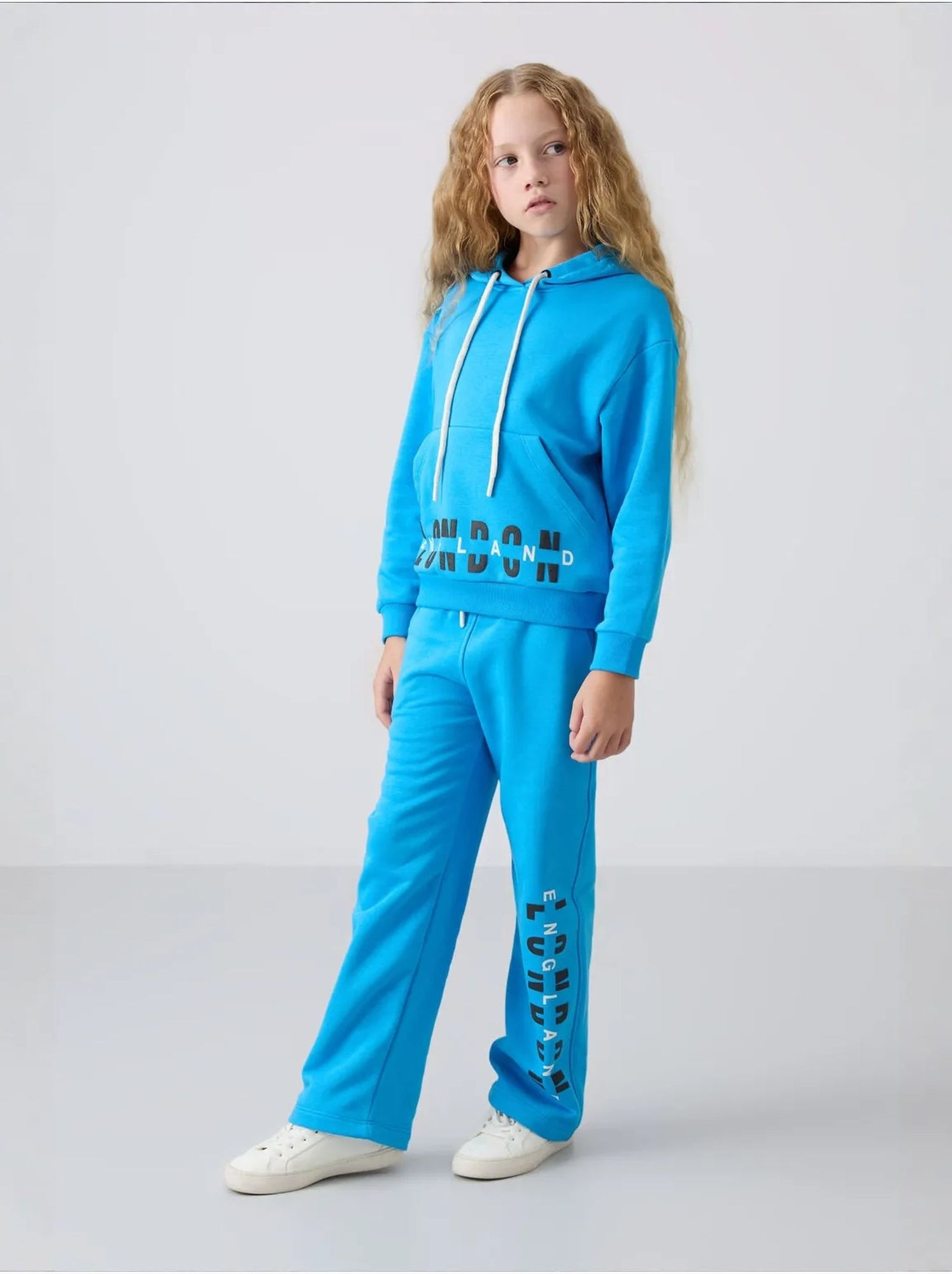 Ensemble de pyjama jeunesse en coton et polyester tommy - Bleu électrique
