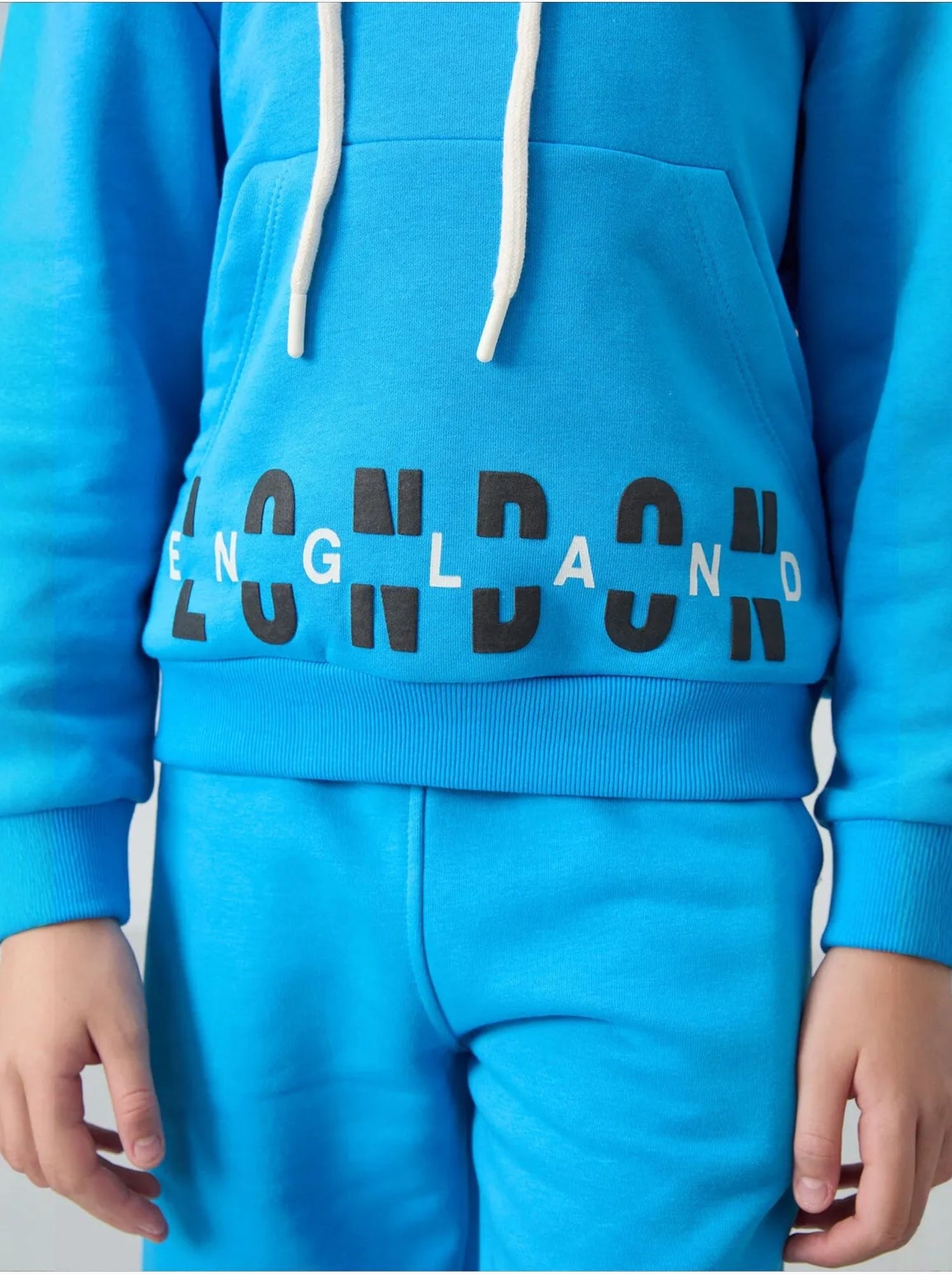 Ensemble de pyjama jeunesse en coton et polyester tommy - Bleu électrique