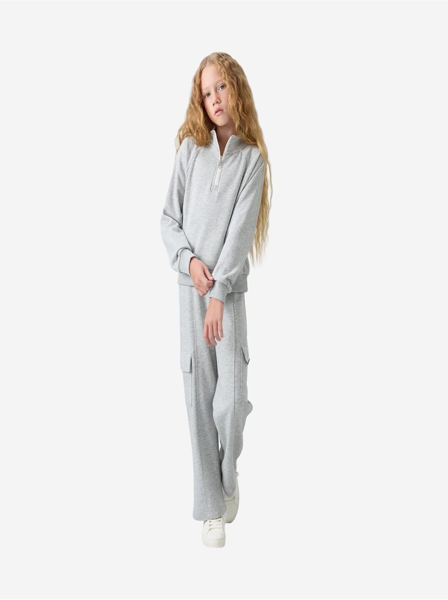 Ensemble de pyjama jeunesse en coton et polyester tommy - Gris clair