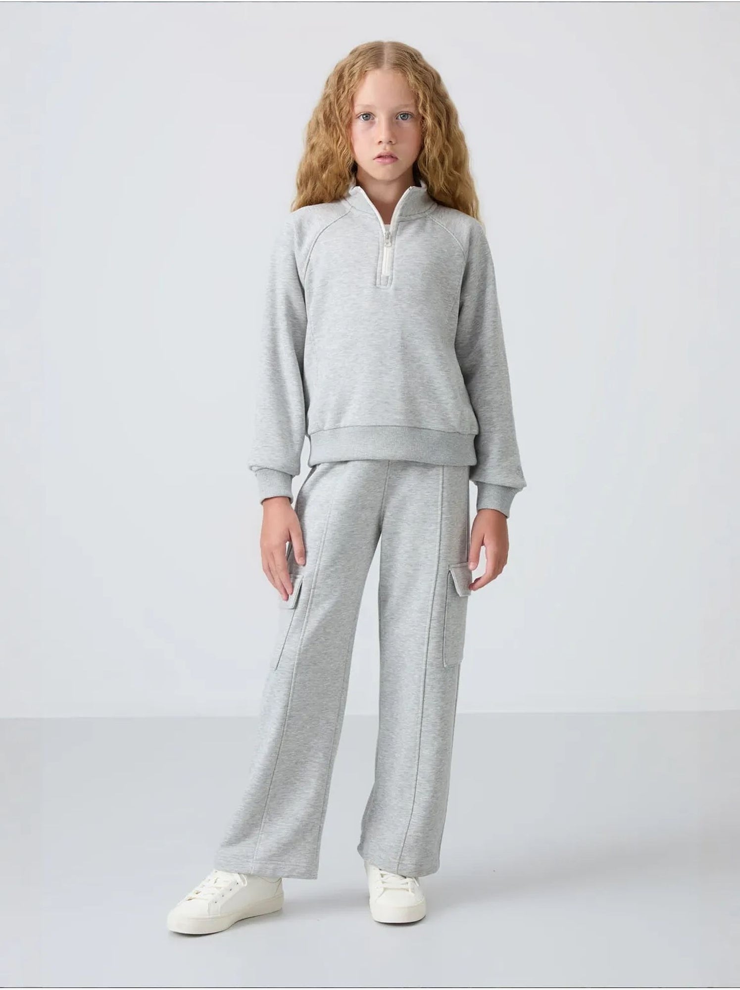 Ensemble de pyjama jeunesse en coton et polyester tommy - Gris clair