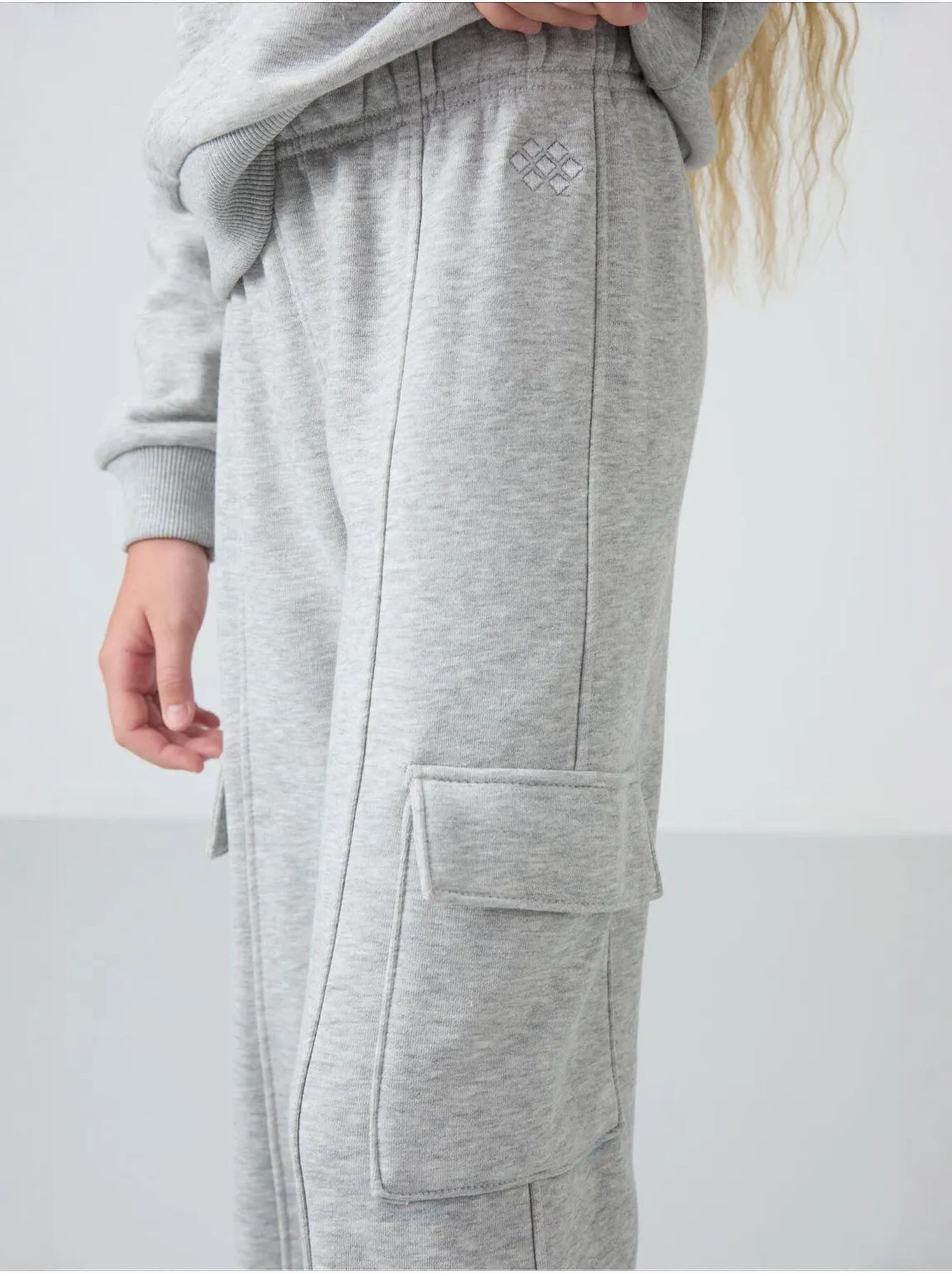 Ensemble de pyjama jeunesse en coton et polyester tommy - Gris clair