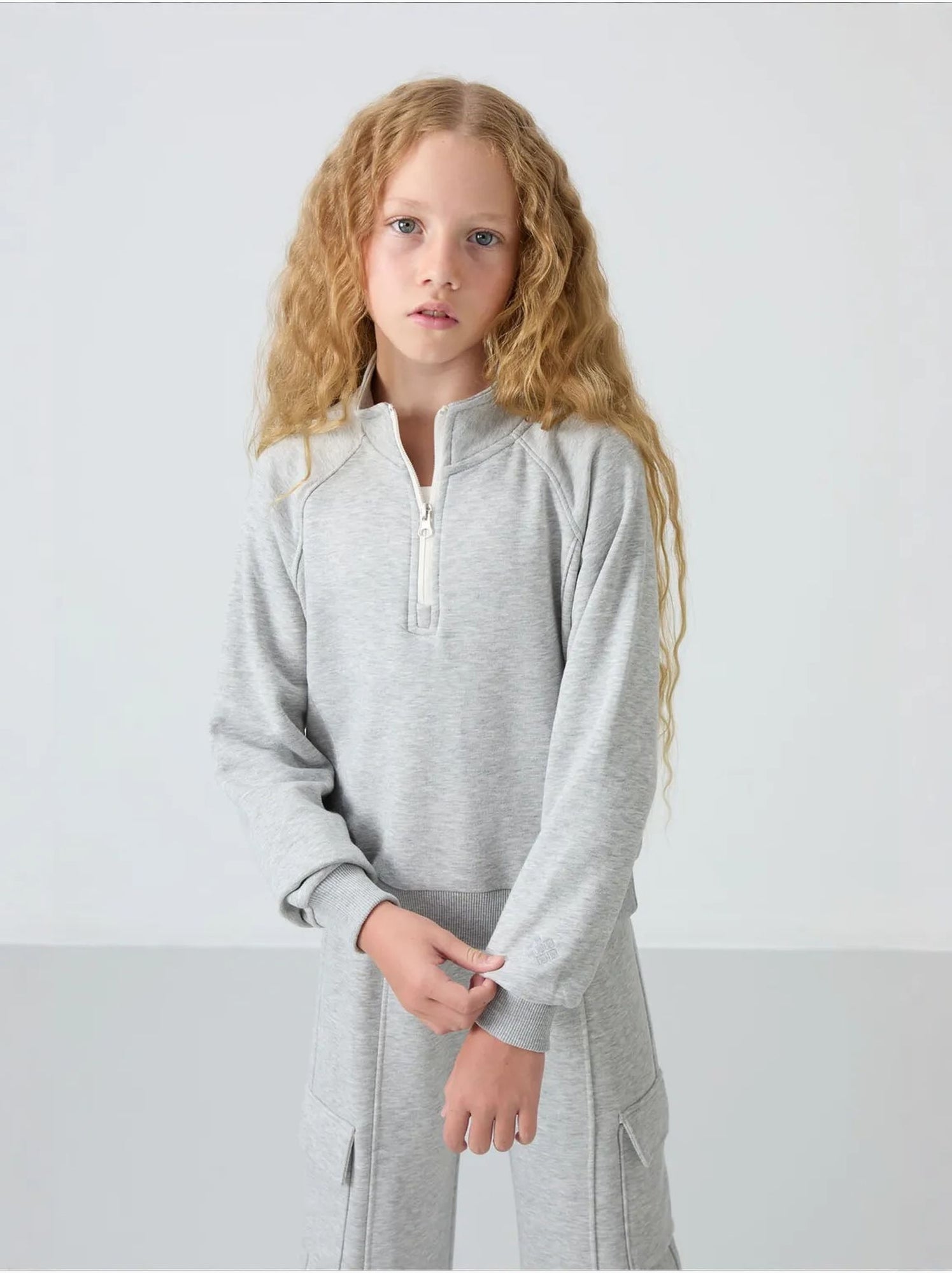 Ensemble de pyjama jeunesse en coton et polyester tommy - Gris clair