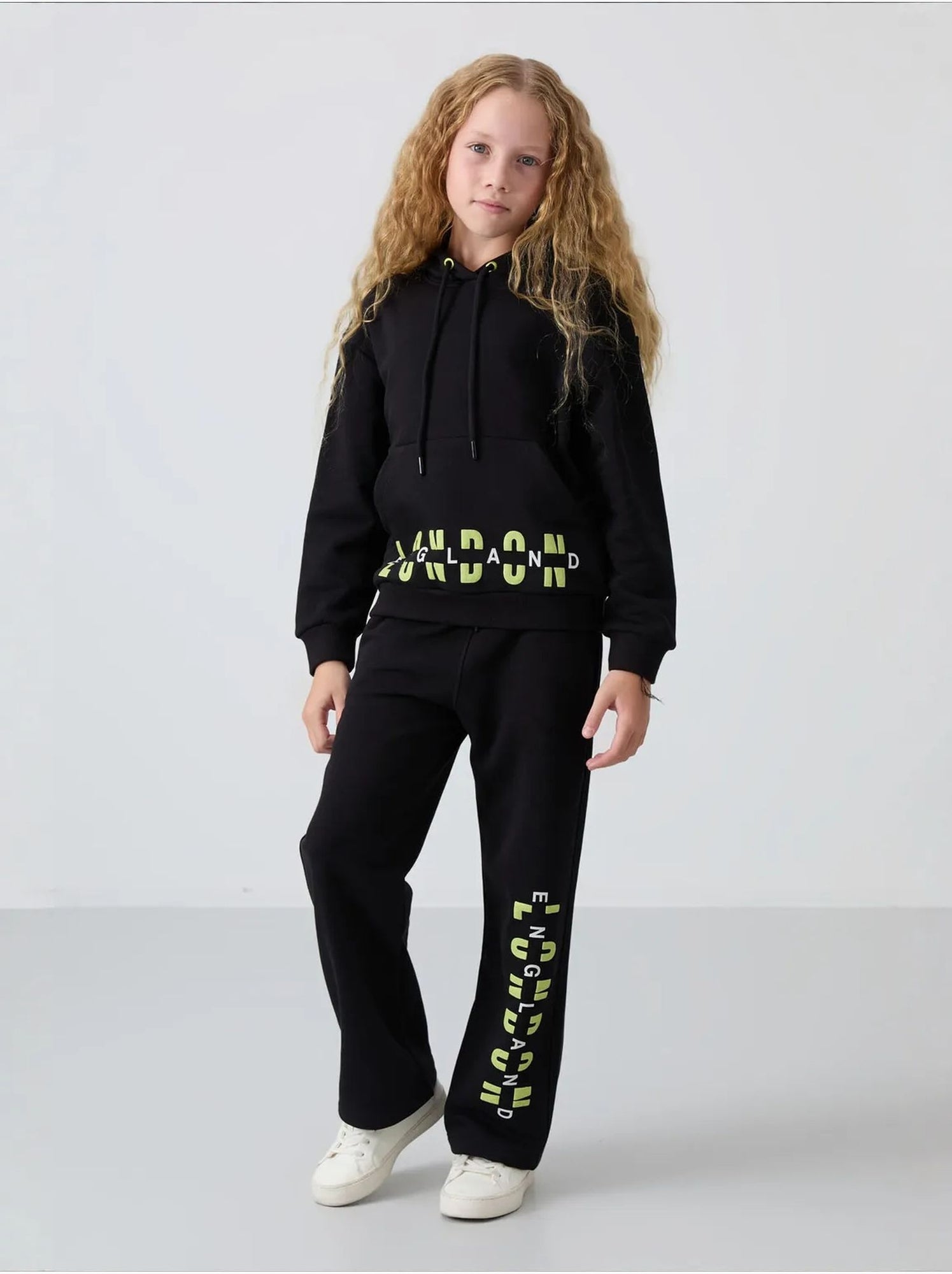 Ensemble de pyjama jeunesse en coton et polyester tommy - Noir