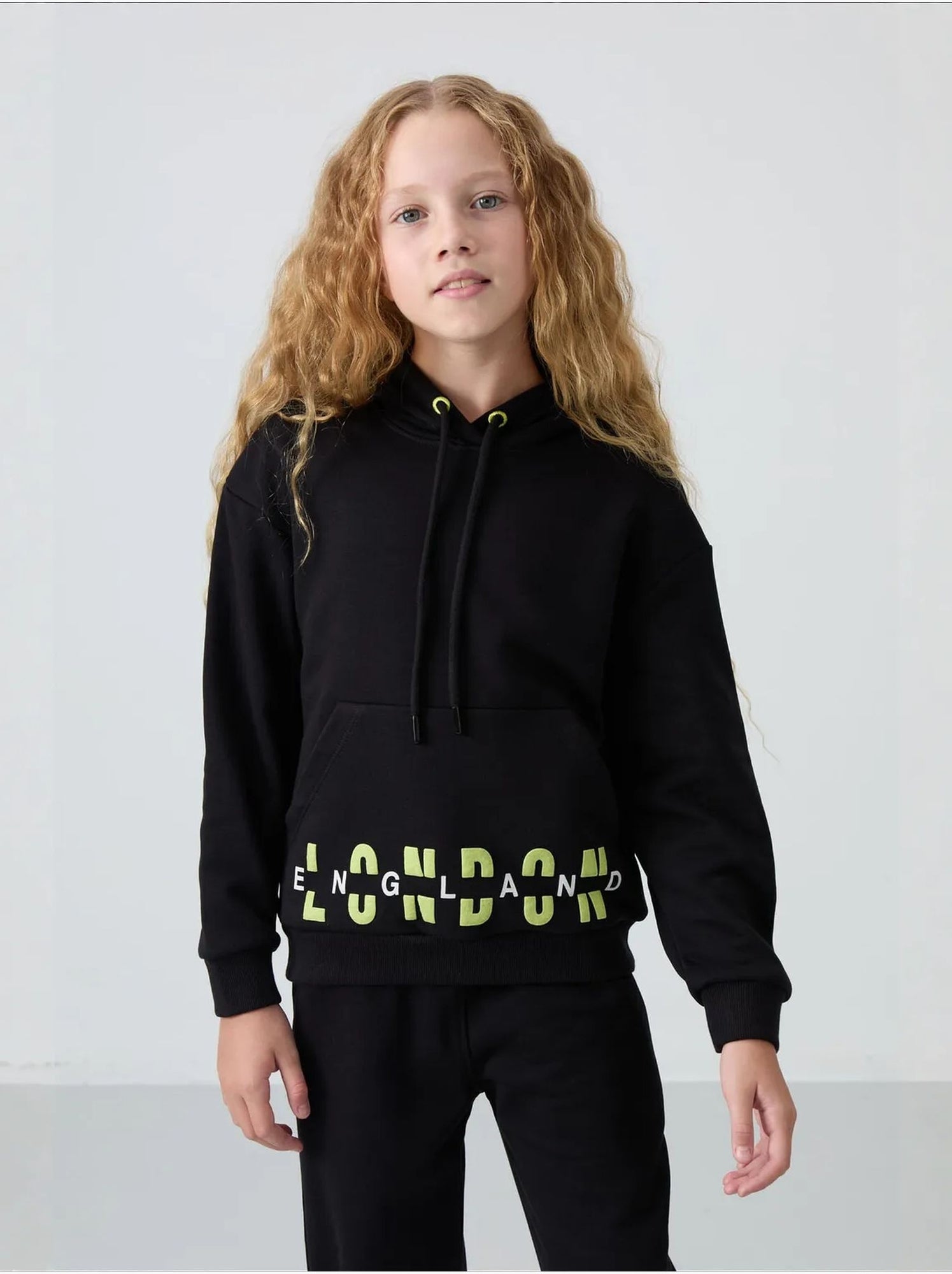 Ensemble de pyjama jeunesse en coton et polyester tommy - Noir