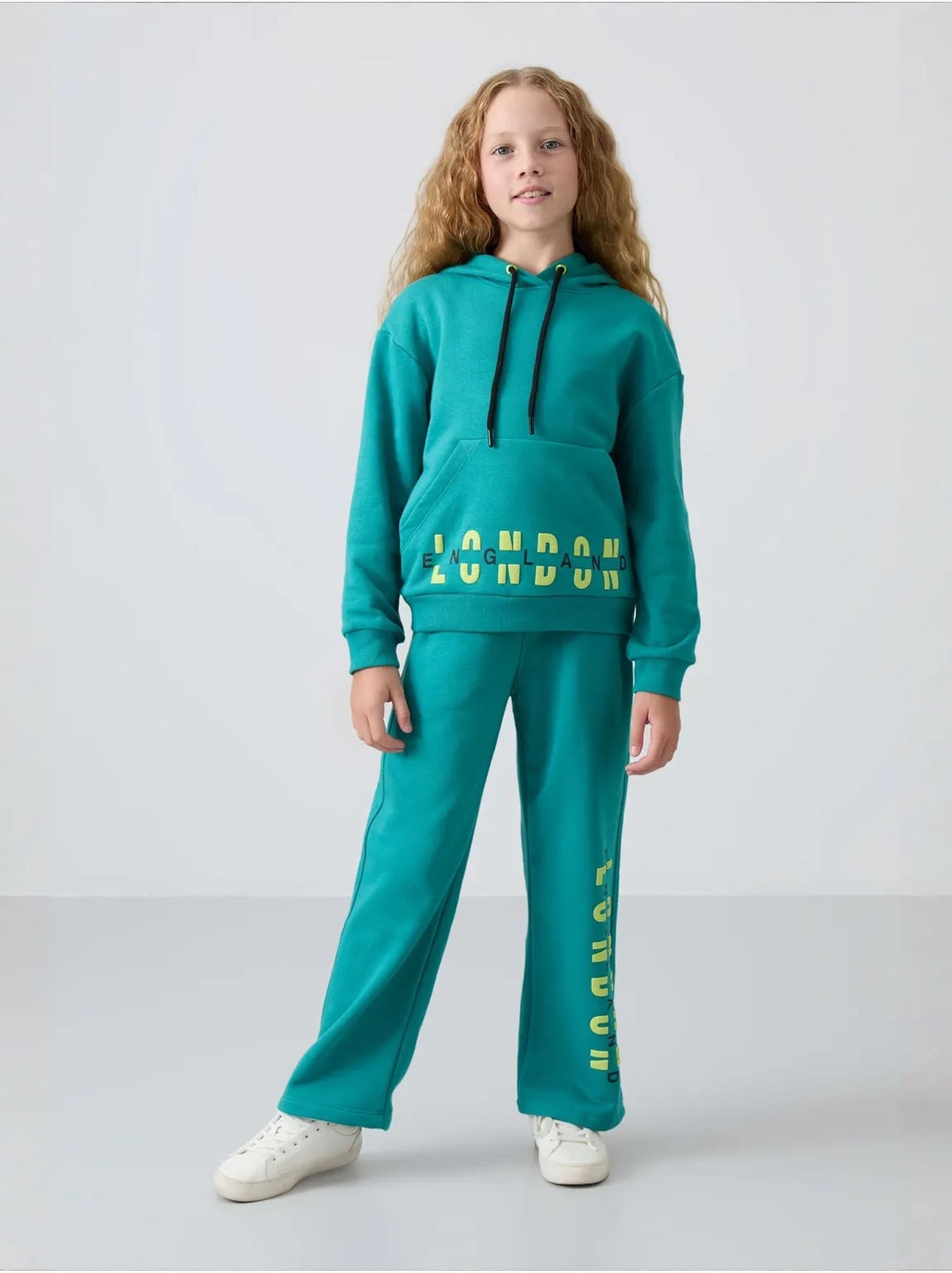Ensemble de pyjama jeunesse en coton et polyester tommy - Vert émeraude