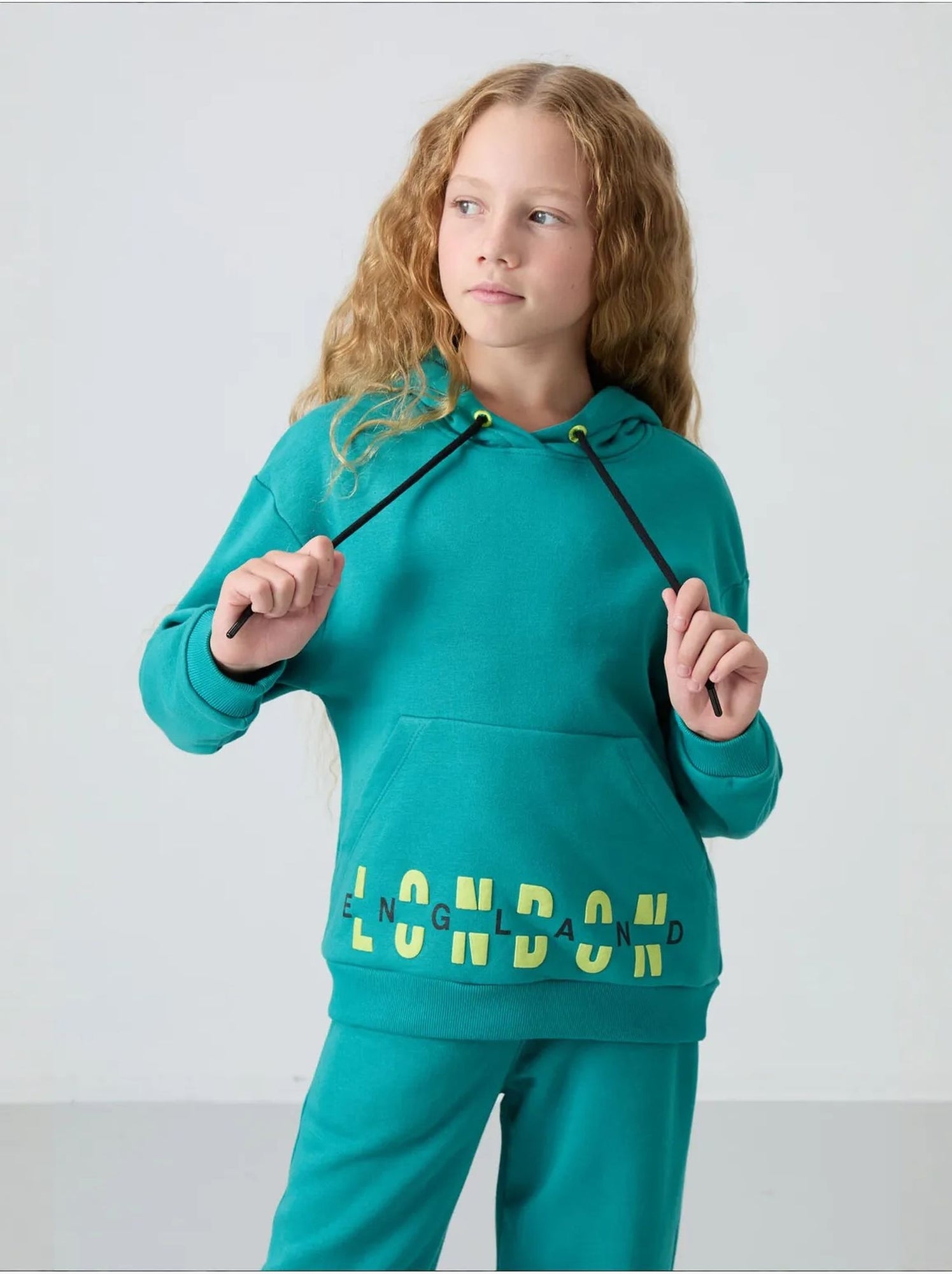 Ensemble de pyjama jeunesse en coton et polyester tommy - Vert émeraude