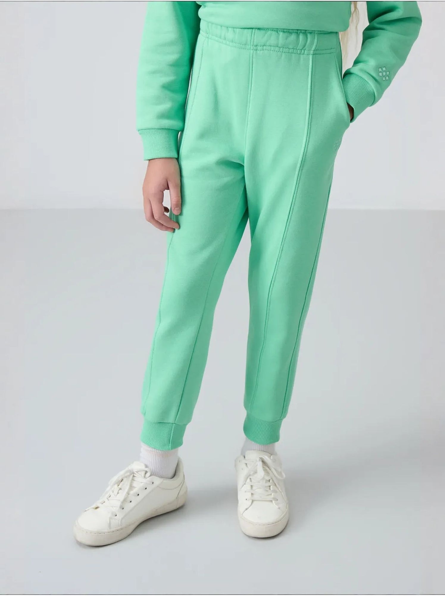 Ensemble de pyjama jeunesse en coton et polyester tommy - Vert menthe