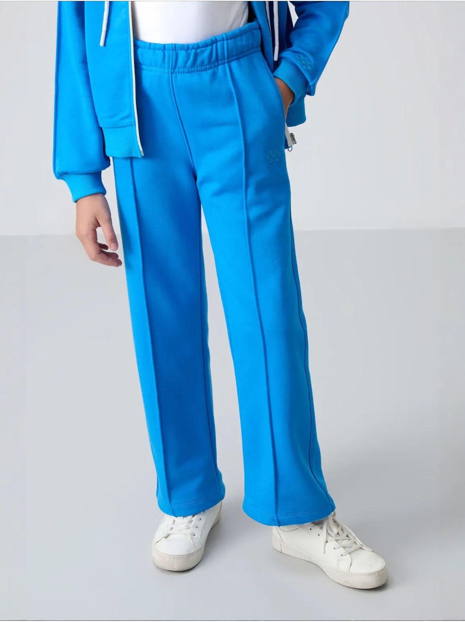 Ensemble de pyjama jeunesse en coton mélangé tommy - Bleu électrique