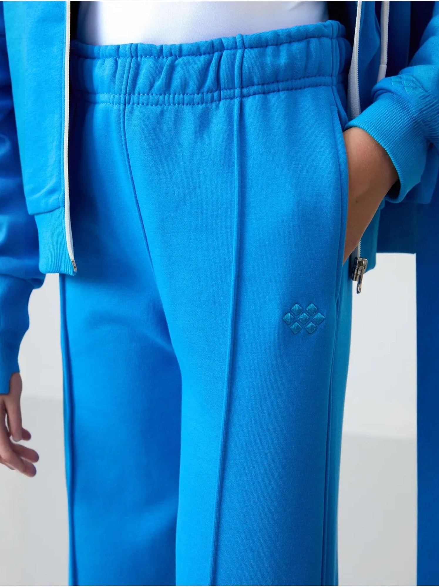 Ensemble de pyjama jeunesse en coton mélangé tommy - Bleu électrique