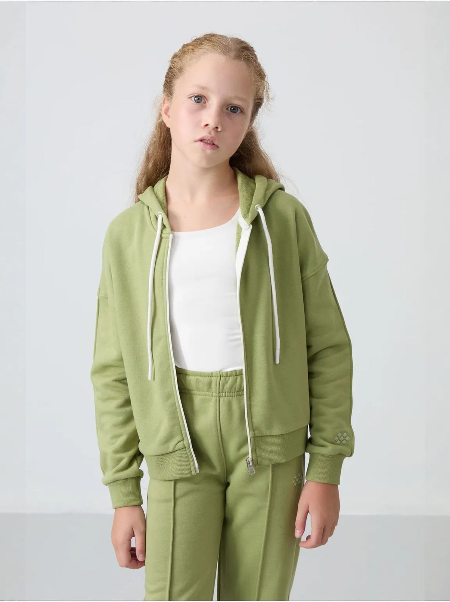 Ensemble de pyjama jeunesse en coton mélangé tommy - Kaki