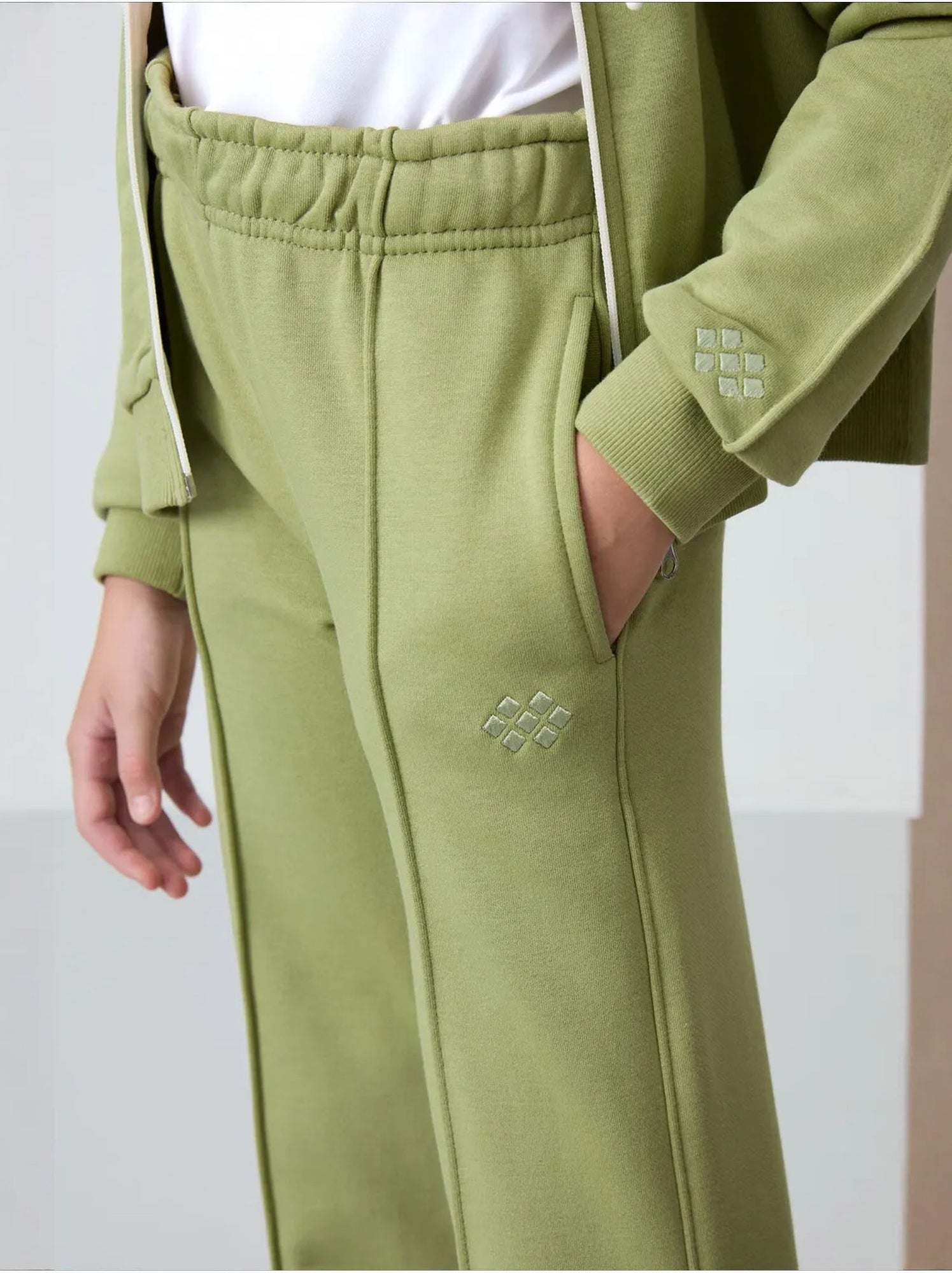Ensemble de pyjama jeunesse en coton mélangé tommy - Kaki