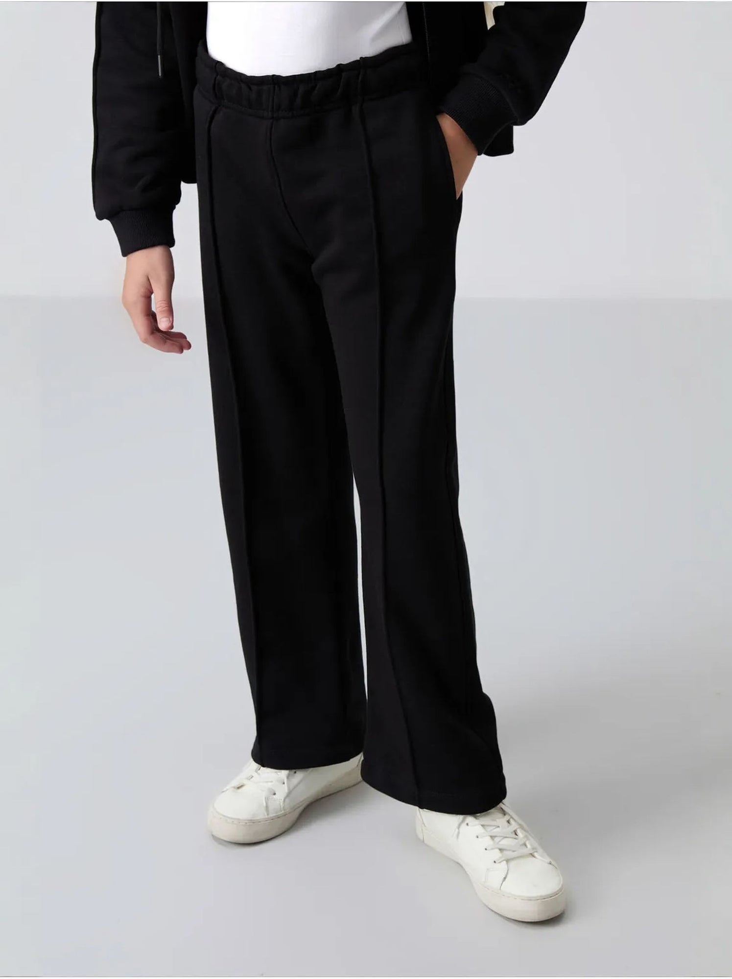 Ensemble de pyjama jeunesse en coton mélangé tommy - Noir