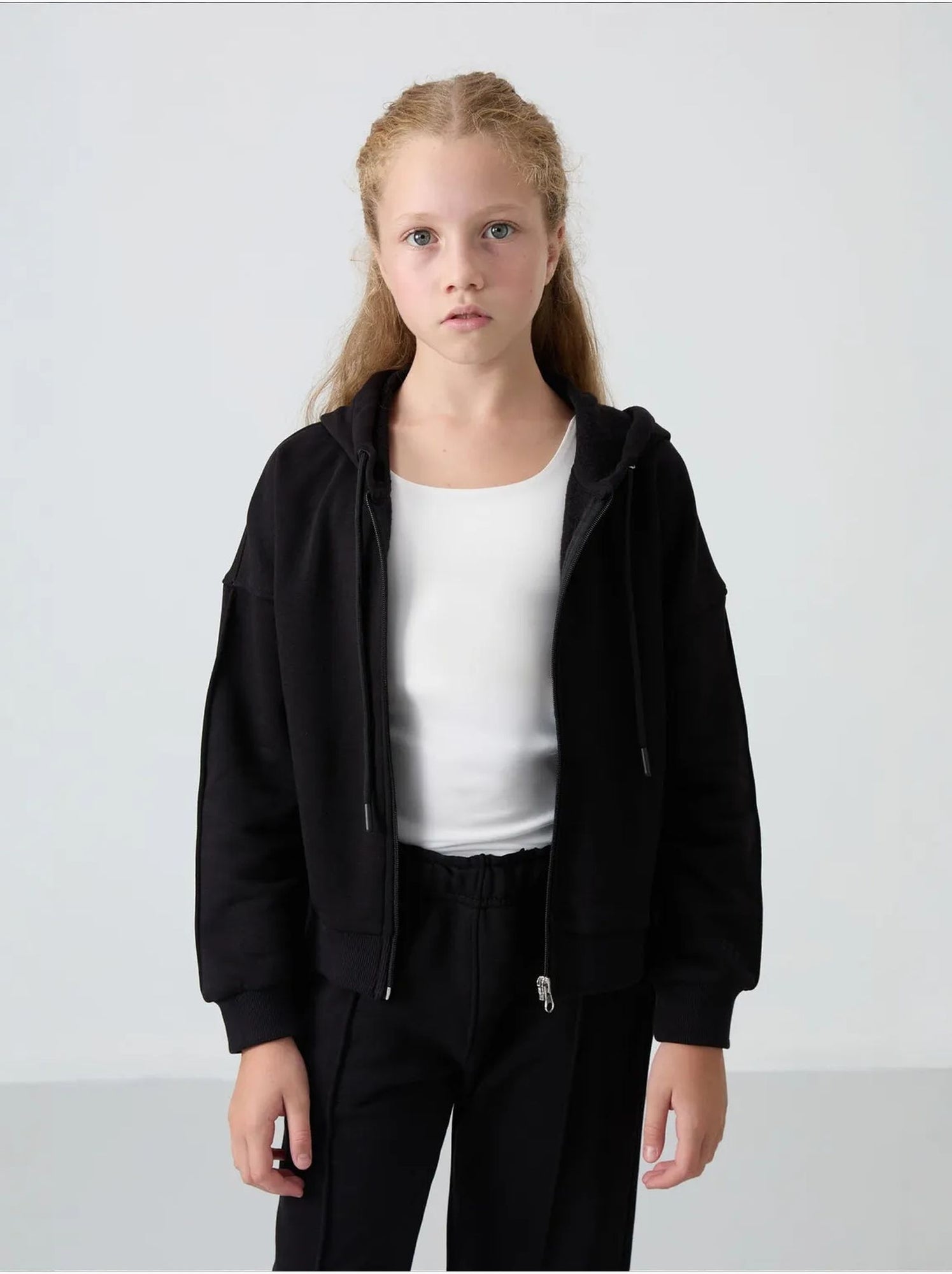 Ensemble de pyjama jeunesse en coton mélangé tommy - Noir