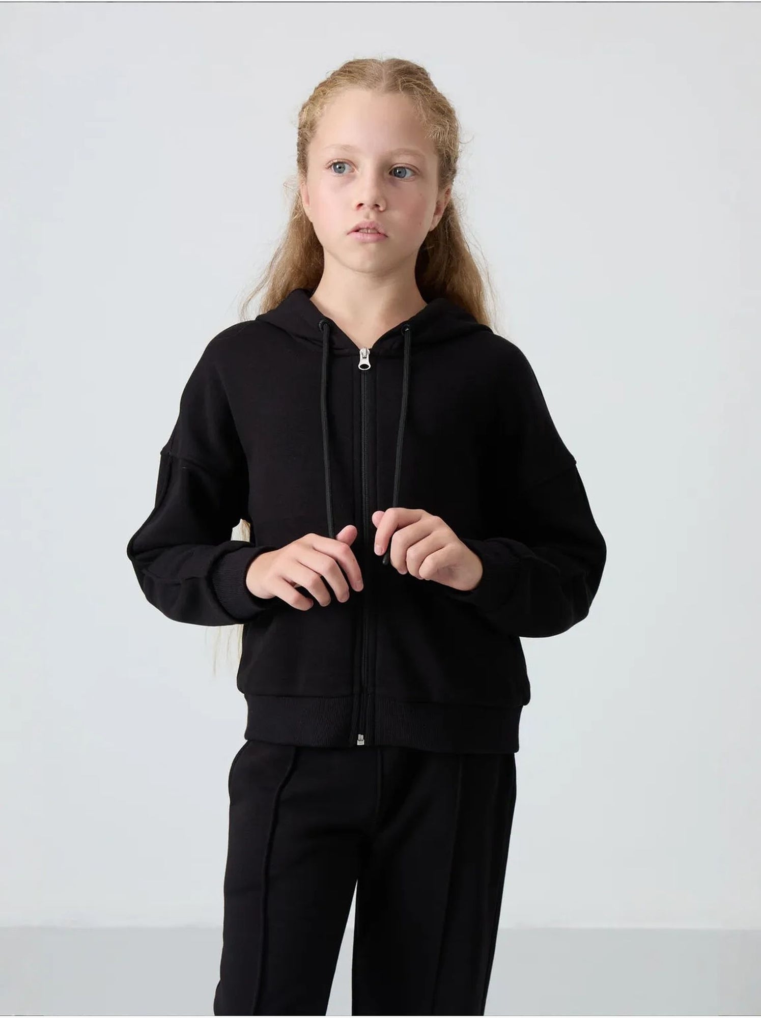 Ensemble de pyjama jeunesse en coton mélangé tommy - Noir