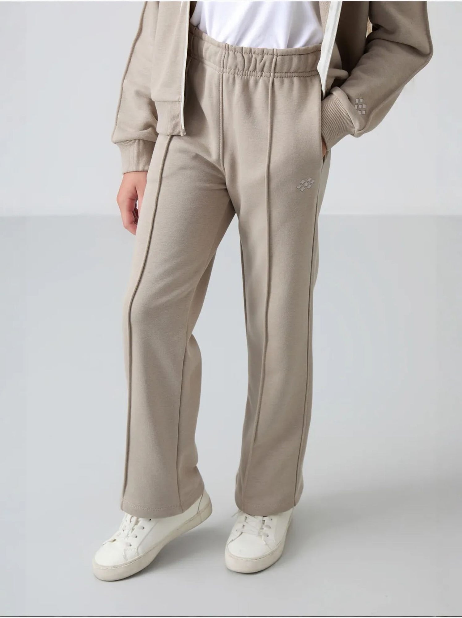 Ensemble de pyjama jeunesse en coton mélangé tommy - Sable
