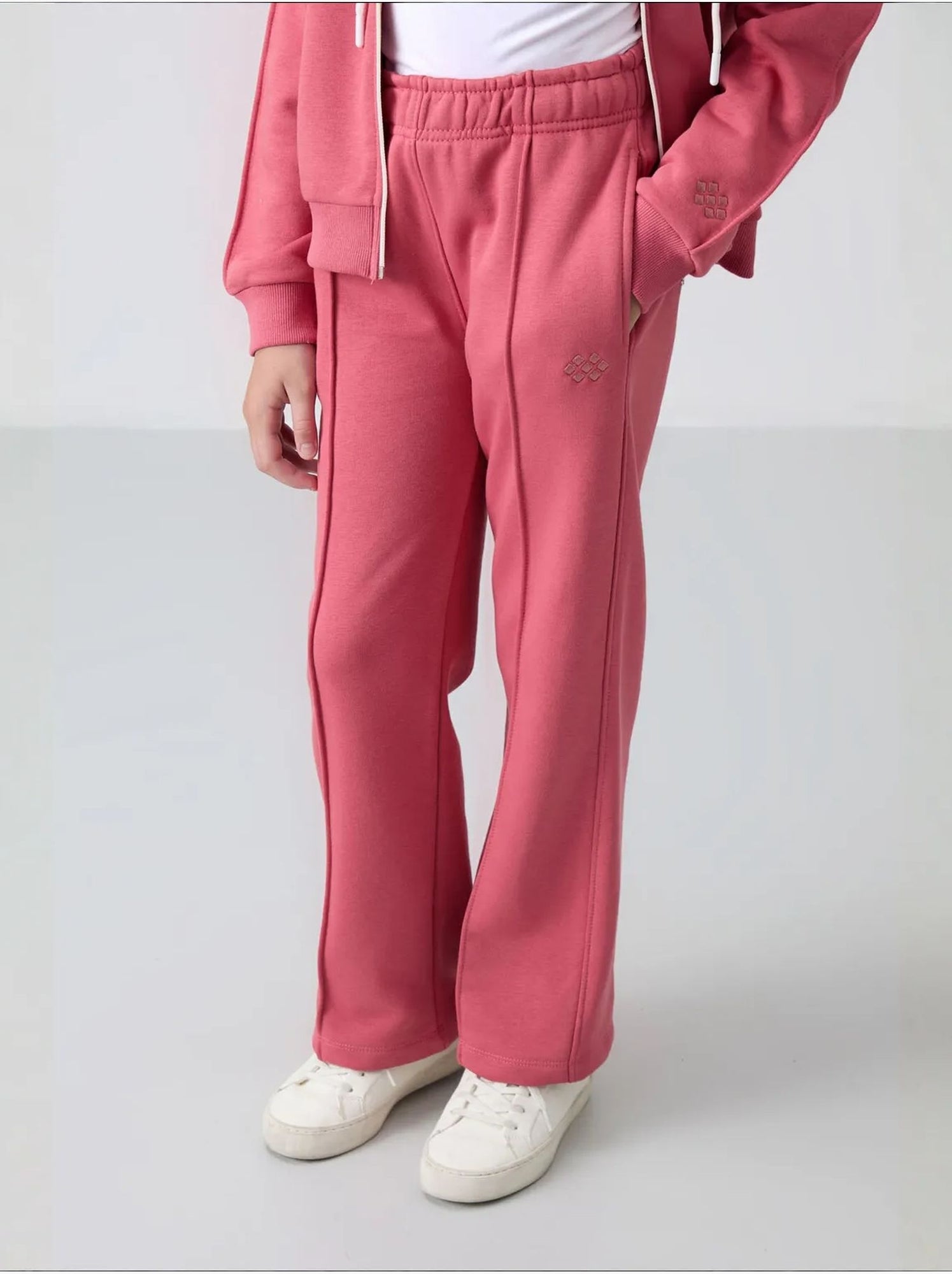 Ensemble de pyjama jeunesse en coton mélangé tommy - Vieux rose