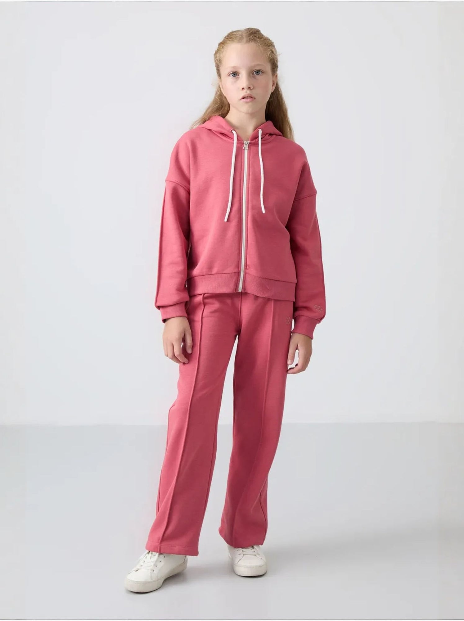 Ensemble de pyjama jeunesse en coton mélangé tommy - Vieux rose