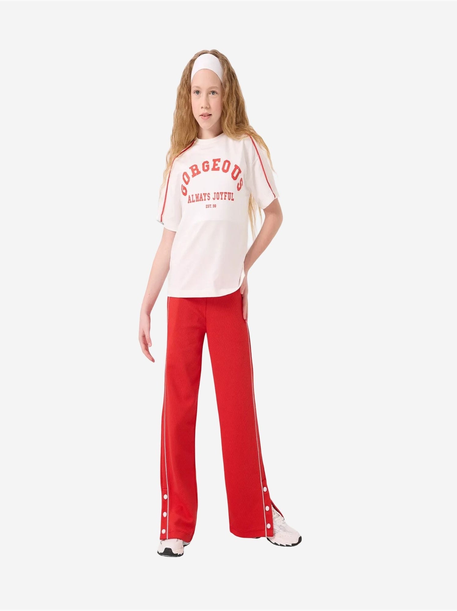 Ensemble de pyjama jeunesse en mélange coton tommy - Blanc